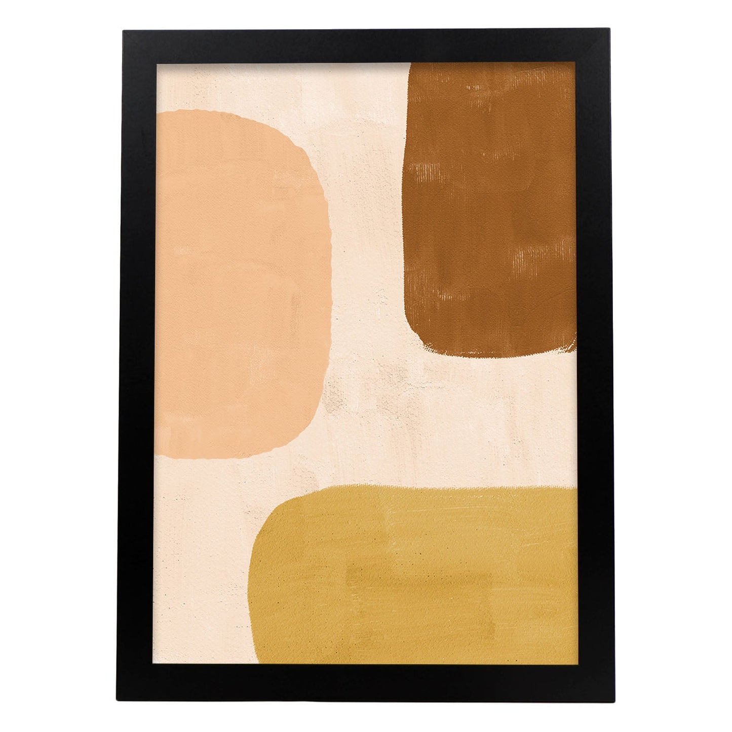 Poster con imágenes abstractas de cuadros. Lámina de exhibición de arte. 'Abstracto 12-Artwork-Nacnic-A4-Marco Negro-Nacnic Estudio SL