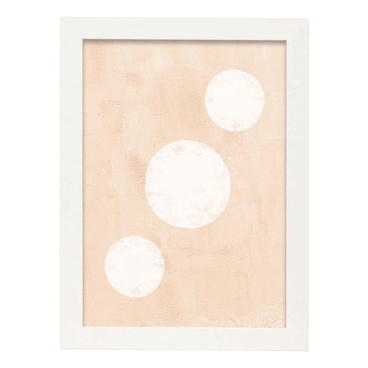 Poster con imágenes abstractas de cuadros. Lámina de exhibición de arte. 'Abstracto 15-Artwork-Nacnic-A4-Marco Blanco-Nacnic Estudio SL