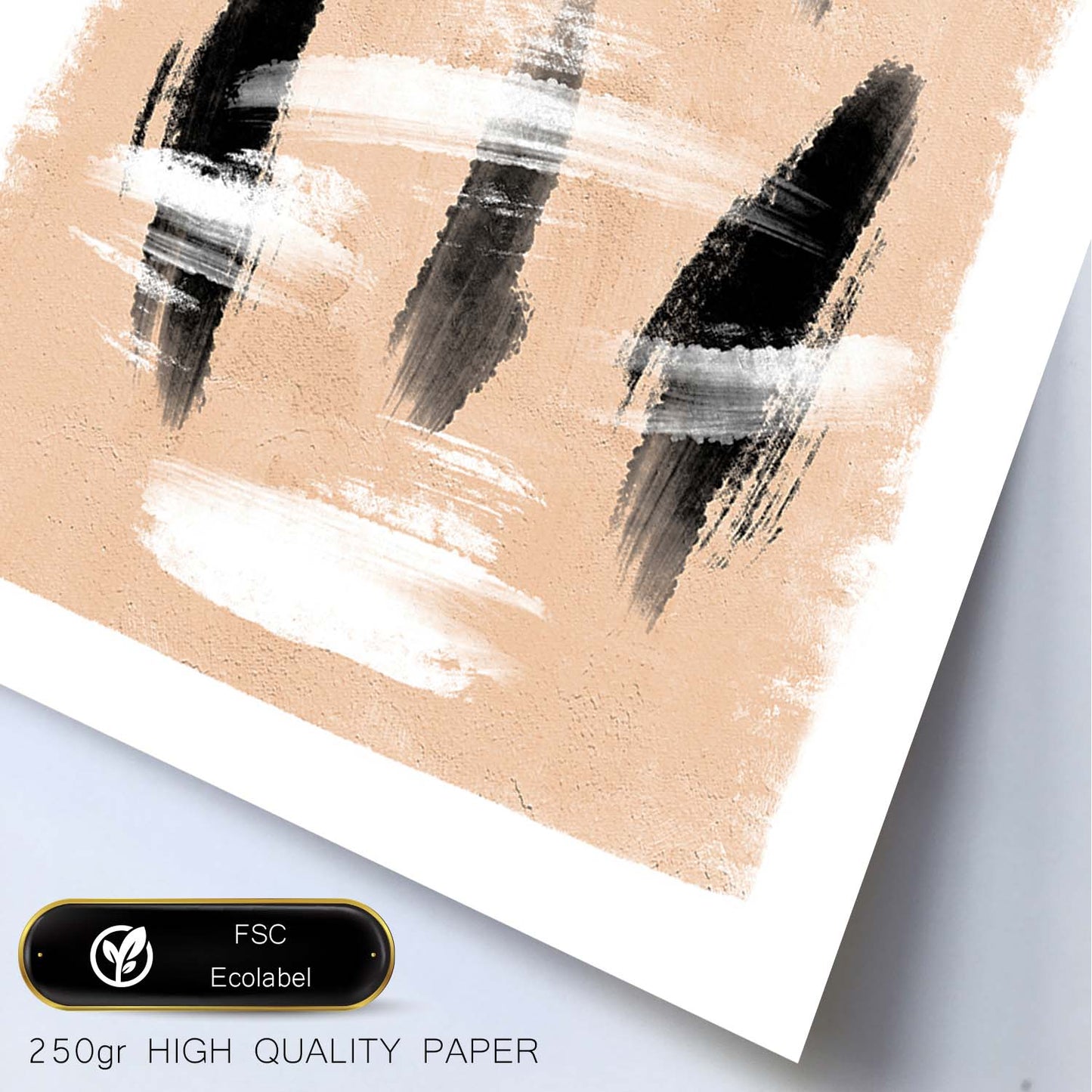 Poster con imágenes abstractas de cuadros. Lámina de exhibición de arte. 'Abstracto 16-Artwork-Nacnic-Nacnic Estudio SL
