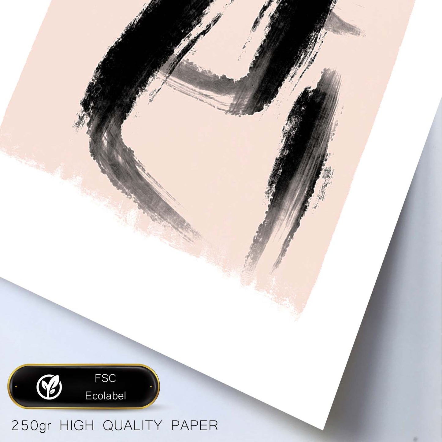 Poster con imágenes abstractas de cuadros. Lámina de exhibición de arte. 'Abstracto 19-Artwork-Nacnic-Nacnic Estudio SL