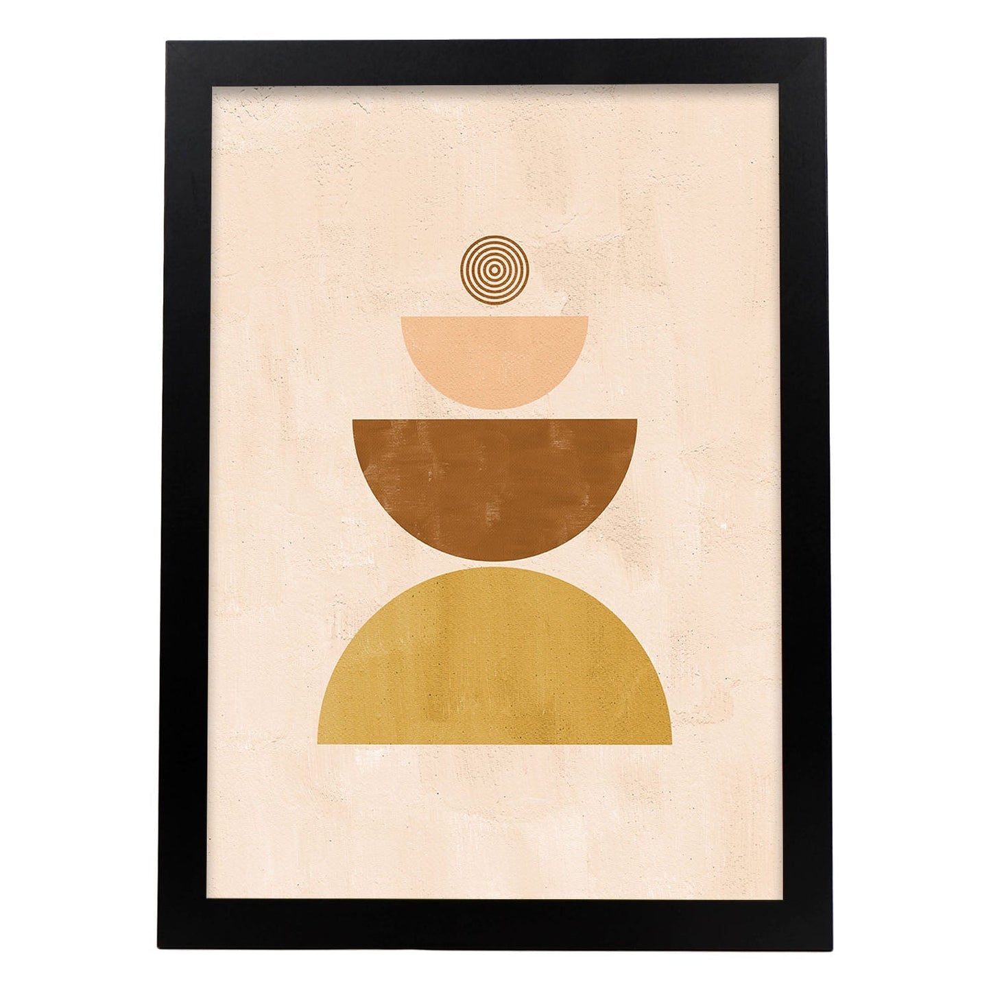 Poster con imágenes abstractas de cuadros. Lámina de exhibición de arte. 'Abstracto 23-Artwork-Nacnic-A4-Marco Negro-Nacnic Estudio SL