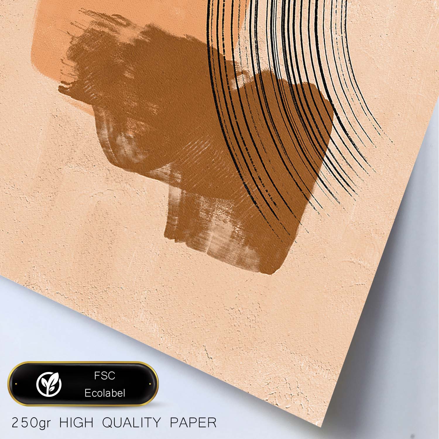 Poster con imágenes abstractas de cuadros. Lámina de exhibición de arte. 'Abstracto 8-Artwork-Nacnic-Nacnic Estudio SL