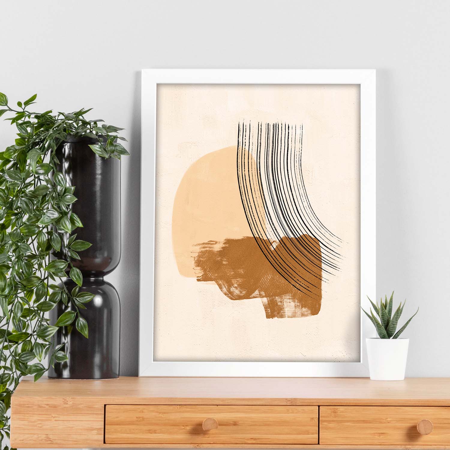 Poster con imágenes abstractas de cuadros. Lámina de exhibición de arte. 'Abstracto 8-Artwork-Nacnic-Nacnic Estudio SL