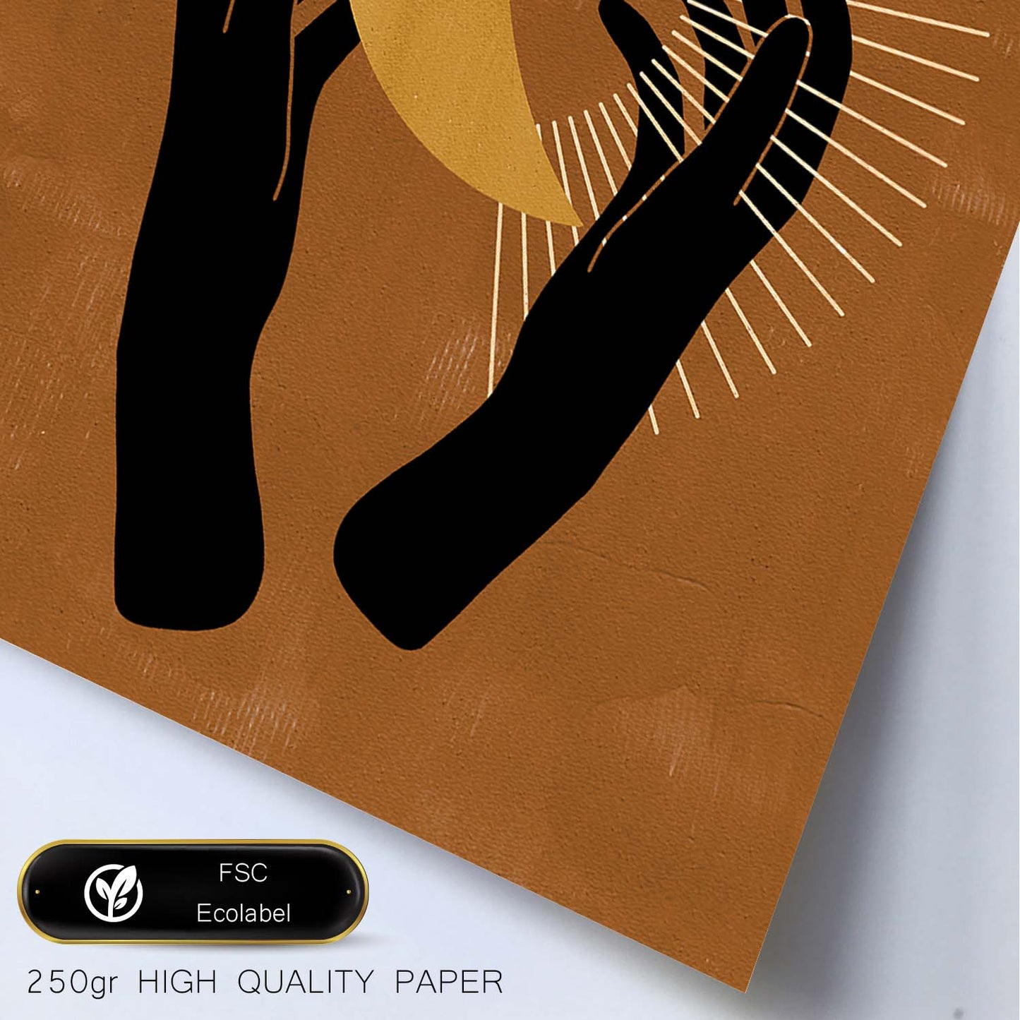 Poster con imágenes místicas, con imágenes de soles y lunas. misticismo, esoterismo, y paganismo. 'Místico 12'.-Artwork-Nacnic-Nacnic Estudio SL