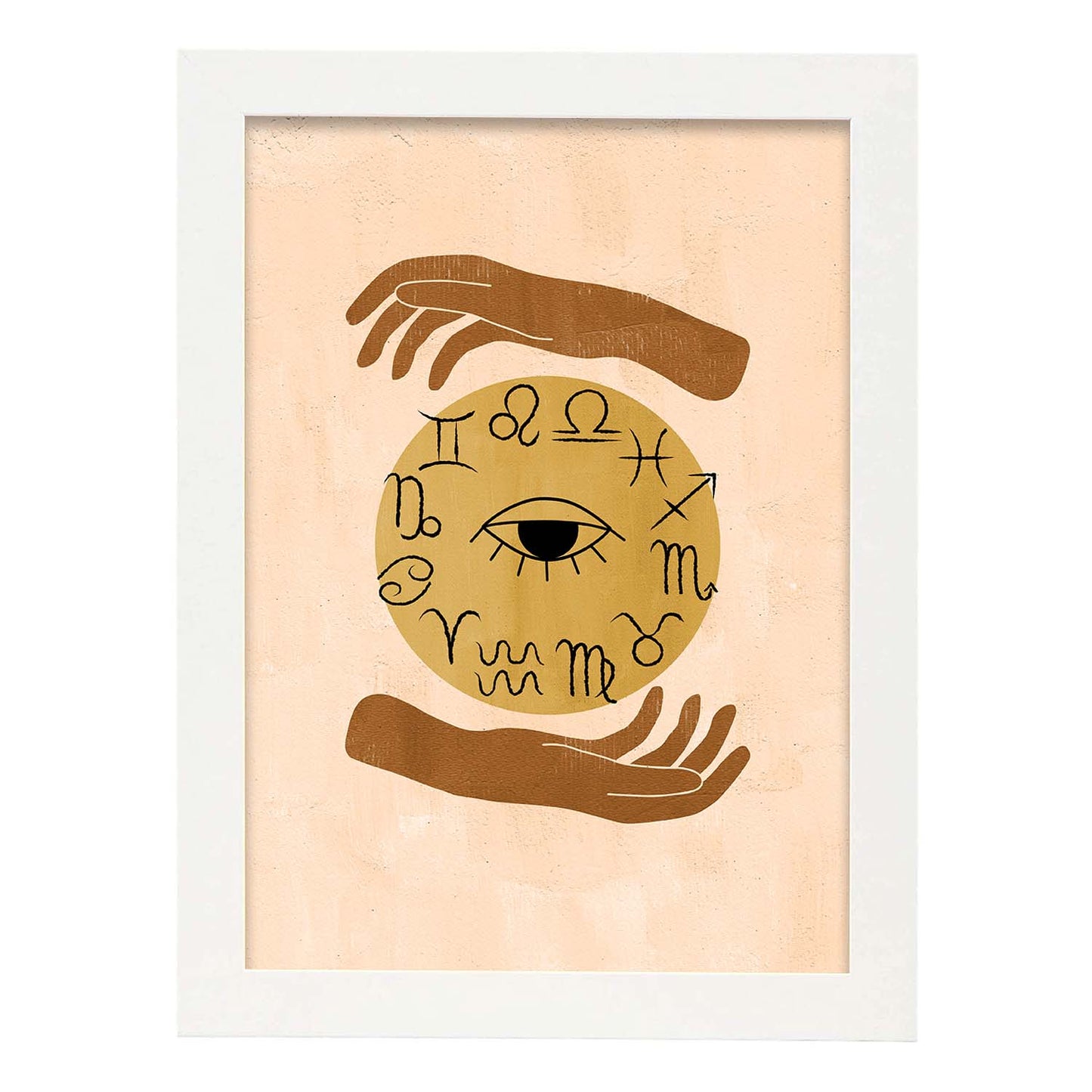 Poster con imágenes místicas, con imágenes de soles y lunas. misticismo, esoterismo, y paganismo. 'Místico 16'.-Artwork-Nacnic-A3-Marco Blanco-Nacnic Estudio SL