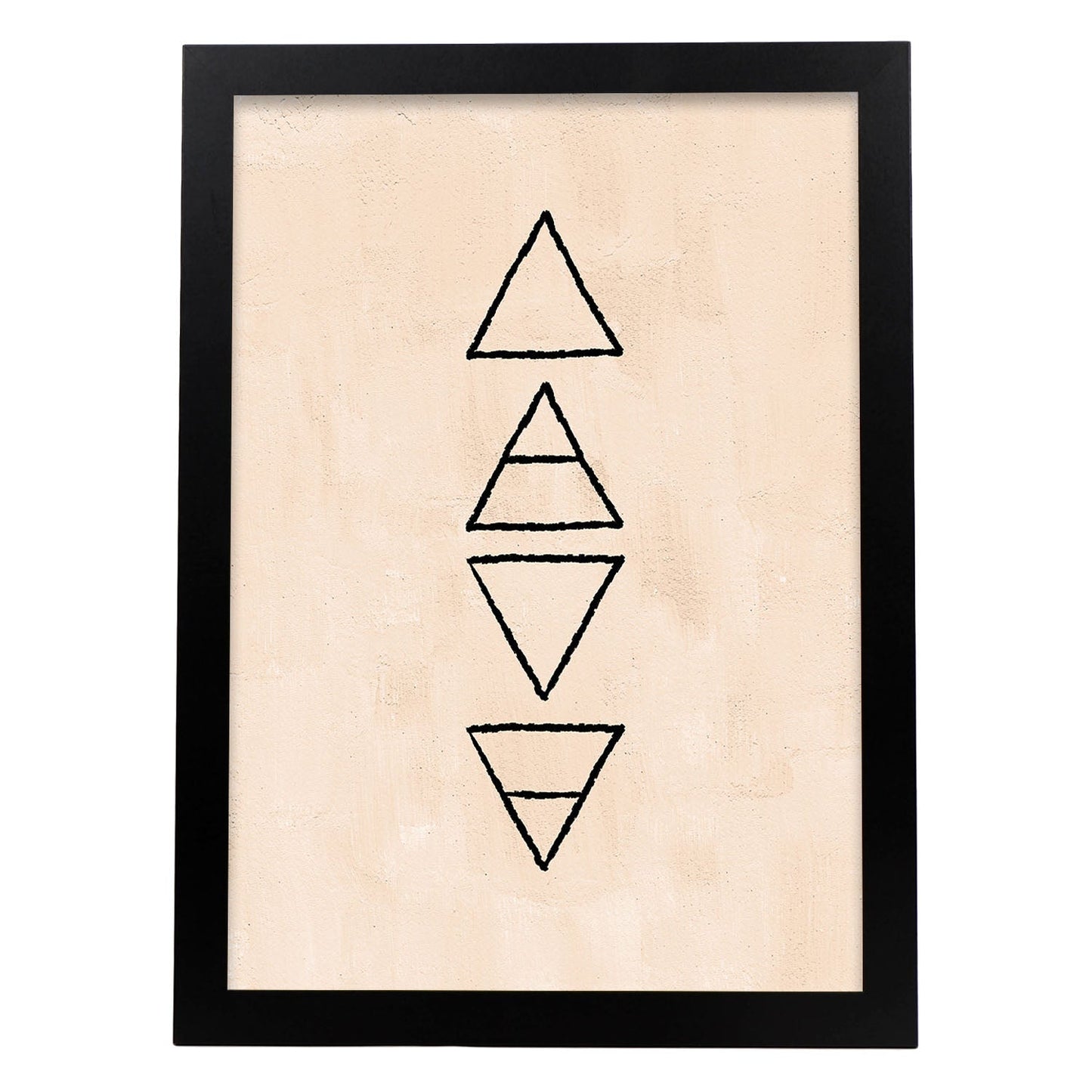 Poster con imágenes místicas, con imágenes de soles y lunas. misticismo, esoterismo, y paganismo. 'Místico 18'.-Artwork-Nacnic-A3-Marco Negro-Nacnic Estudio SL