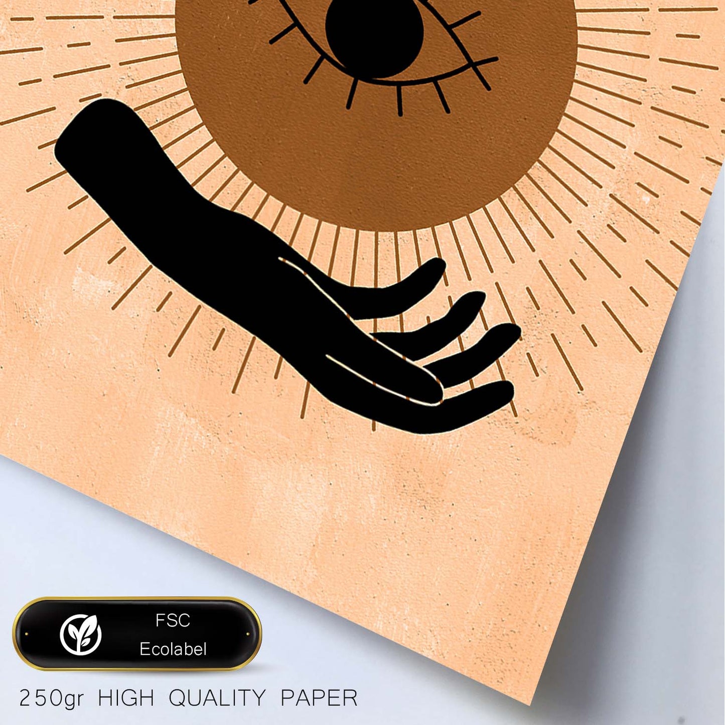 Poster con imágenes místicas, con imágenes de soles y lunas. misticismo, esoterismo, y paganismo. 'Místico 1'.-Artwork-Nacnic-Nacnic Estudio SL