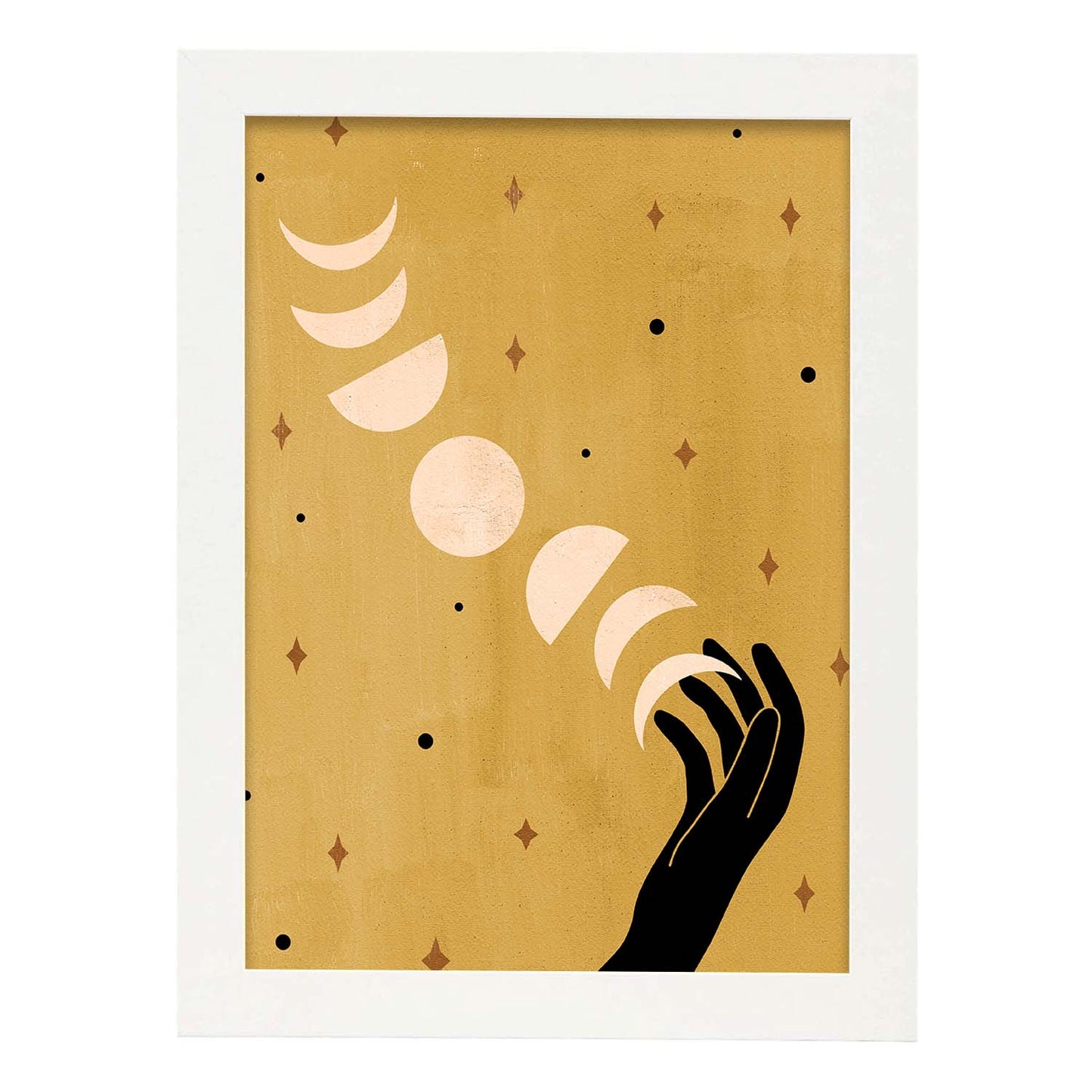 Poster con imágenes místicas, con imágenes de soles y lunas. misticismo, esoterismo, y paganismo. 'Místico 2'.-Artwork-Nacnic-A3-Marco Blanco-Nacnic Estudio SL