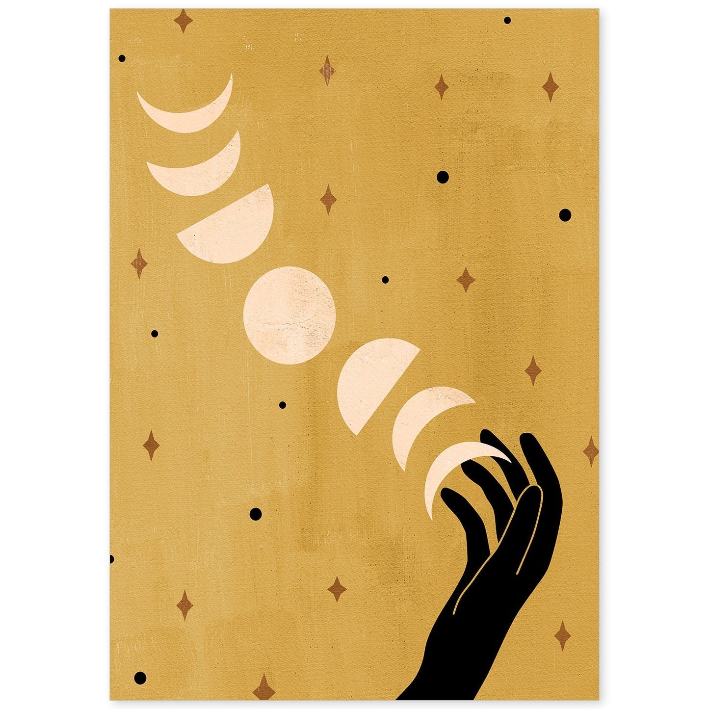 Poster con imágenes místicas, con imágenes de soles y lunas. misticismo, esoterismo, y paganismo. 'Místico 2'.-Artwork-Nacnic-A4-Sin marco-Nacnic Estudio SL