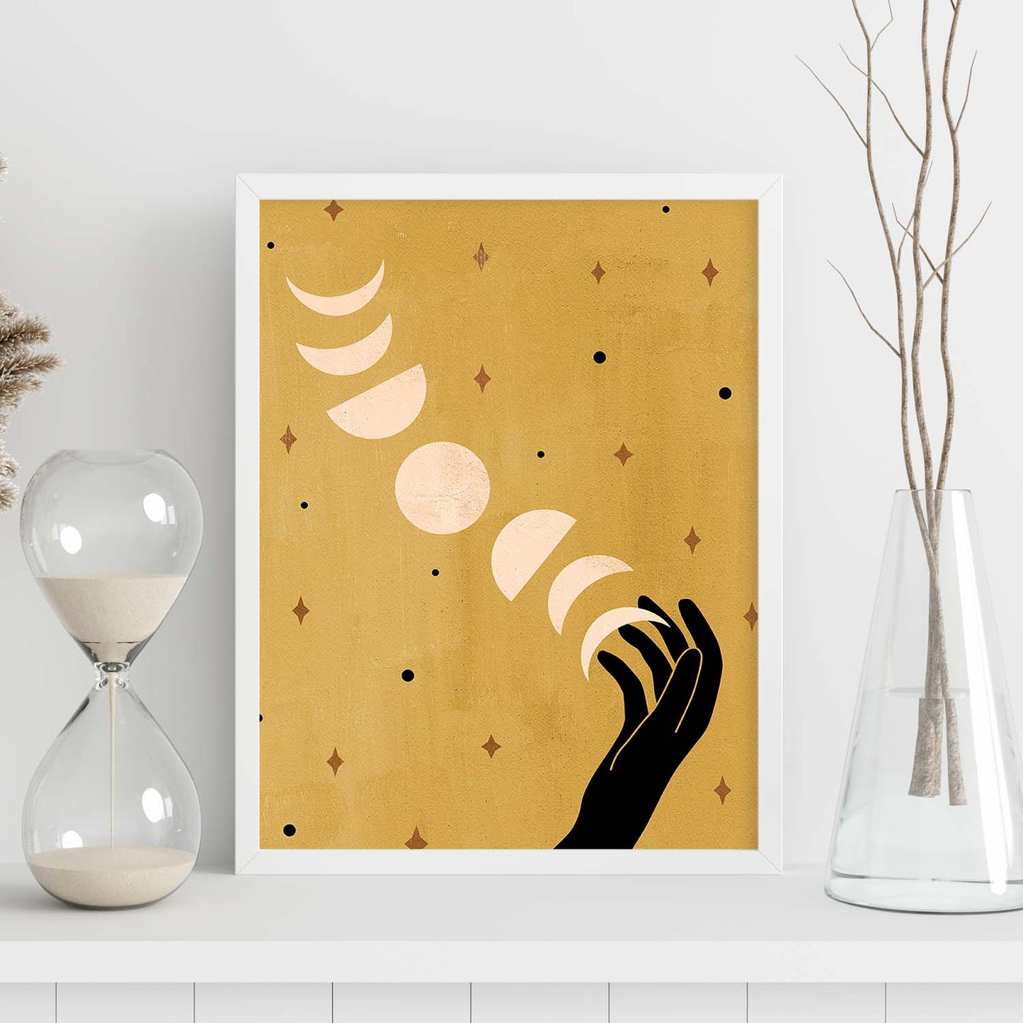 Poster con imágenes místicas, con imágenes de soles y lunas. misticismo, esoterismo, y paganismo. 'Místico 2'.-Artwork-Nacnic-Nacnic Estudio SL