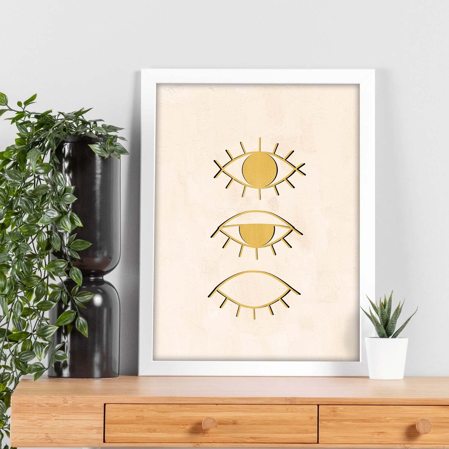 Poster con imágenes místicas, con imágenes de soles y lunas. misticismo, esoterismo, y paganismo. 'Místico 4'.-Artwork-Nacnic-Nacnic Estudio SL