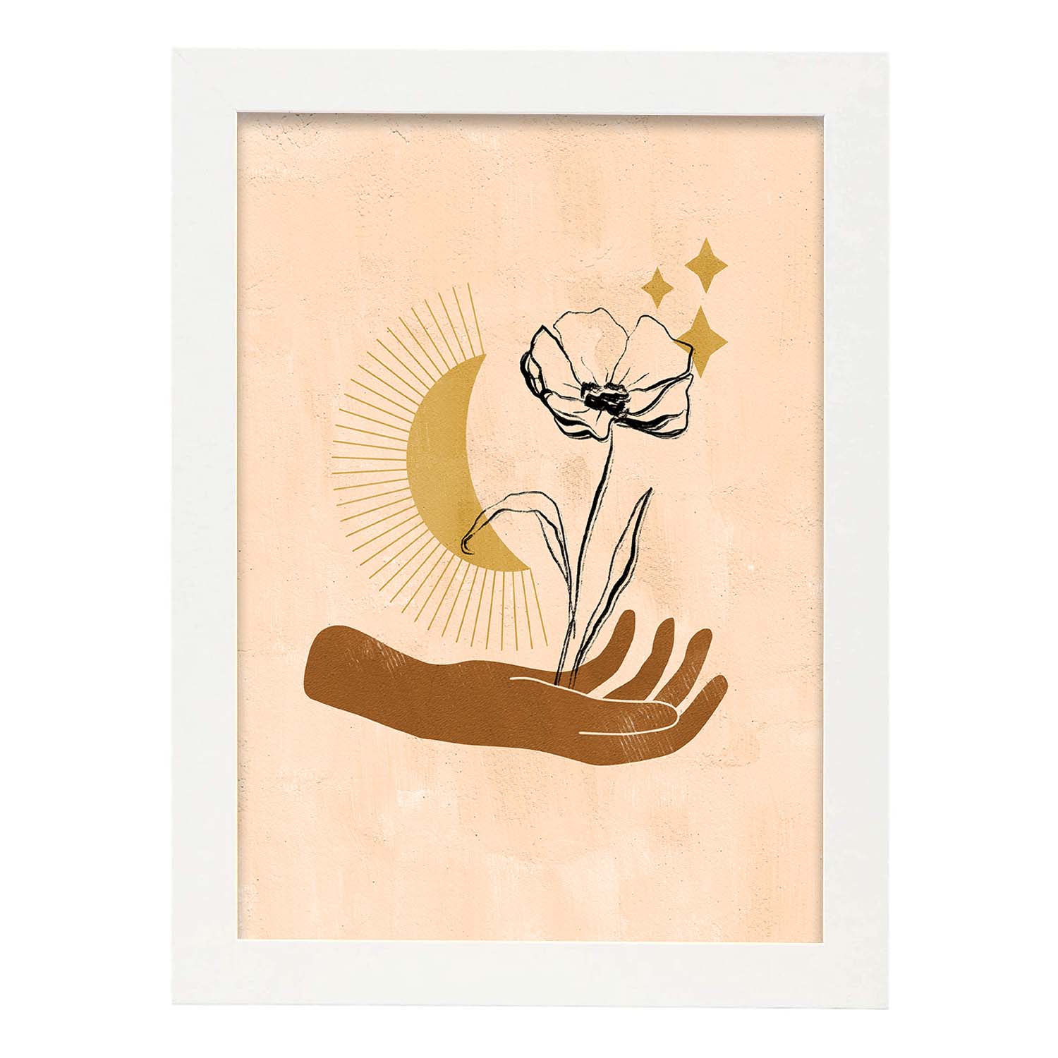 Poster con imágenes místicas, con imágenes de soles y lunas. misticismo, esoterismo, y paganismo. 'Místico 7'.-Artwork-Nacnic-A3-Marco Blanco-Nacnic Estudio SL