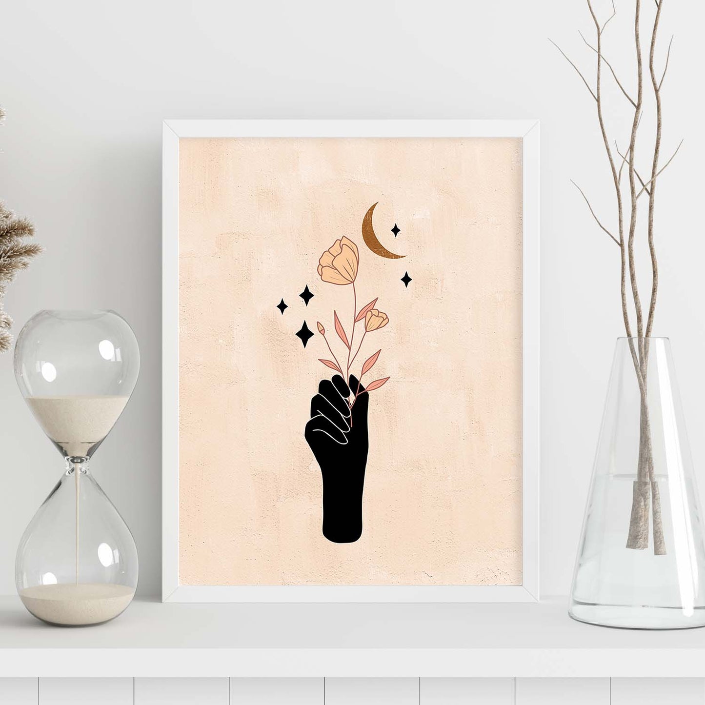Poster con imágenes místicas, con imágenes de soles y lunas. misticismo, esoterismo, y paganismo. 'Místico 8'.-Artwork-Nacnic-Nacnic Estudio SL