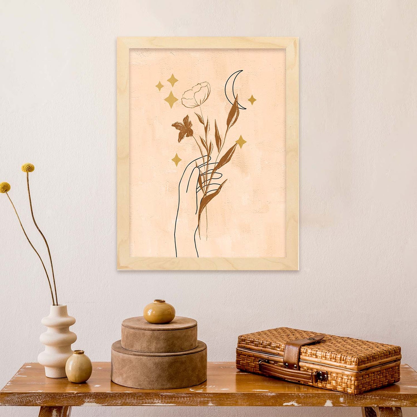 Poster con imágenes místicas, con imágenes de soles y lunas. misticismo, esoterismo, y paganismo. 'Místico 9'.-Artwork-Nacnic-Nacnic Estudio SL