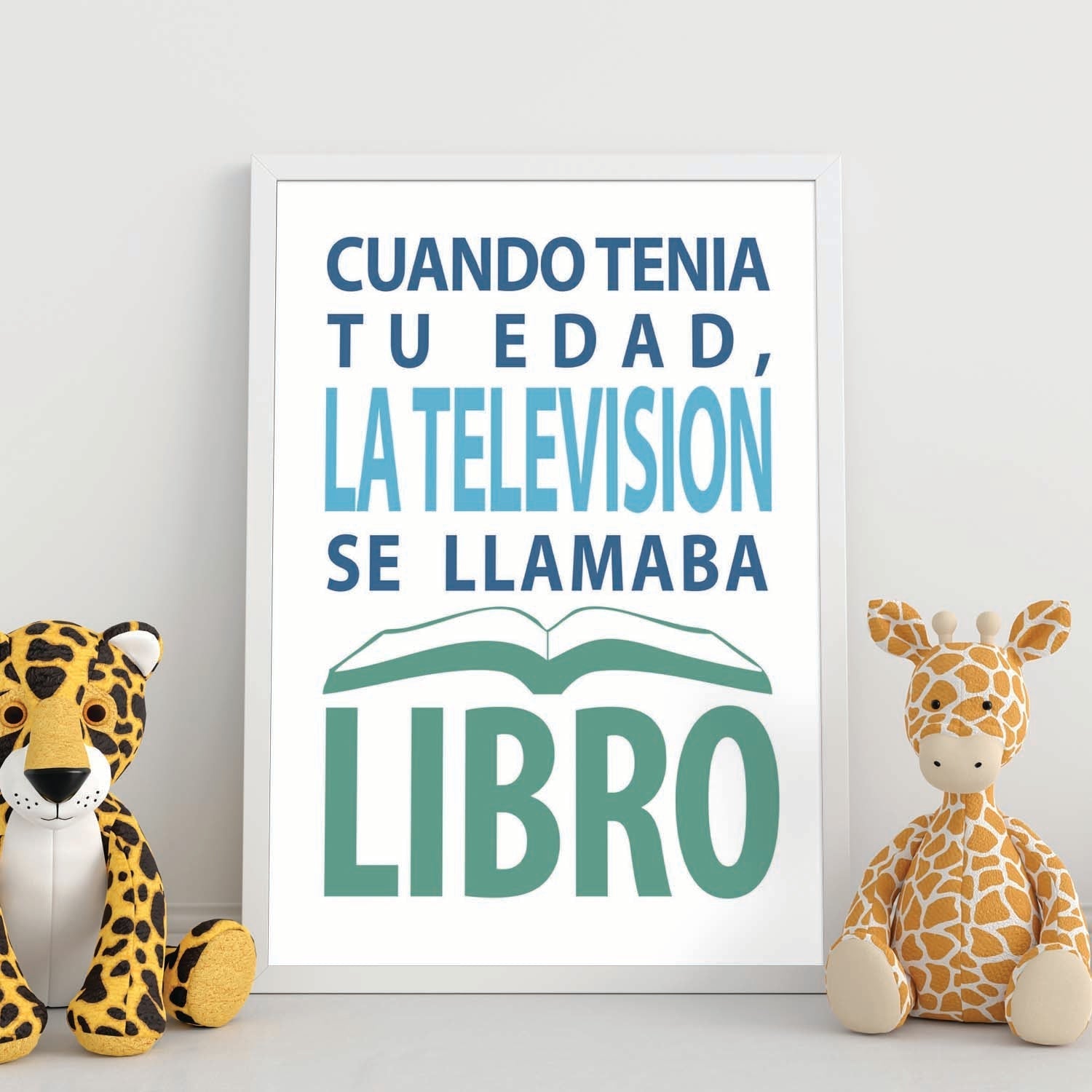 Poster con mensaje feliz. Lámina Cuando tenía tu edad.-Artwork-Nacnic-Nacnic Estudio SL