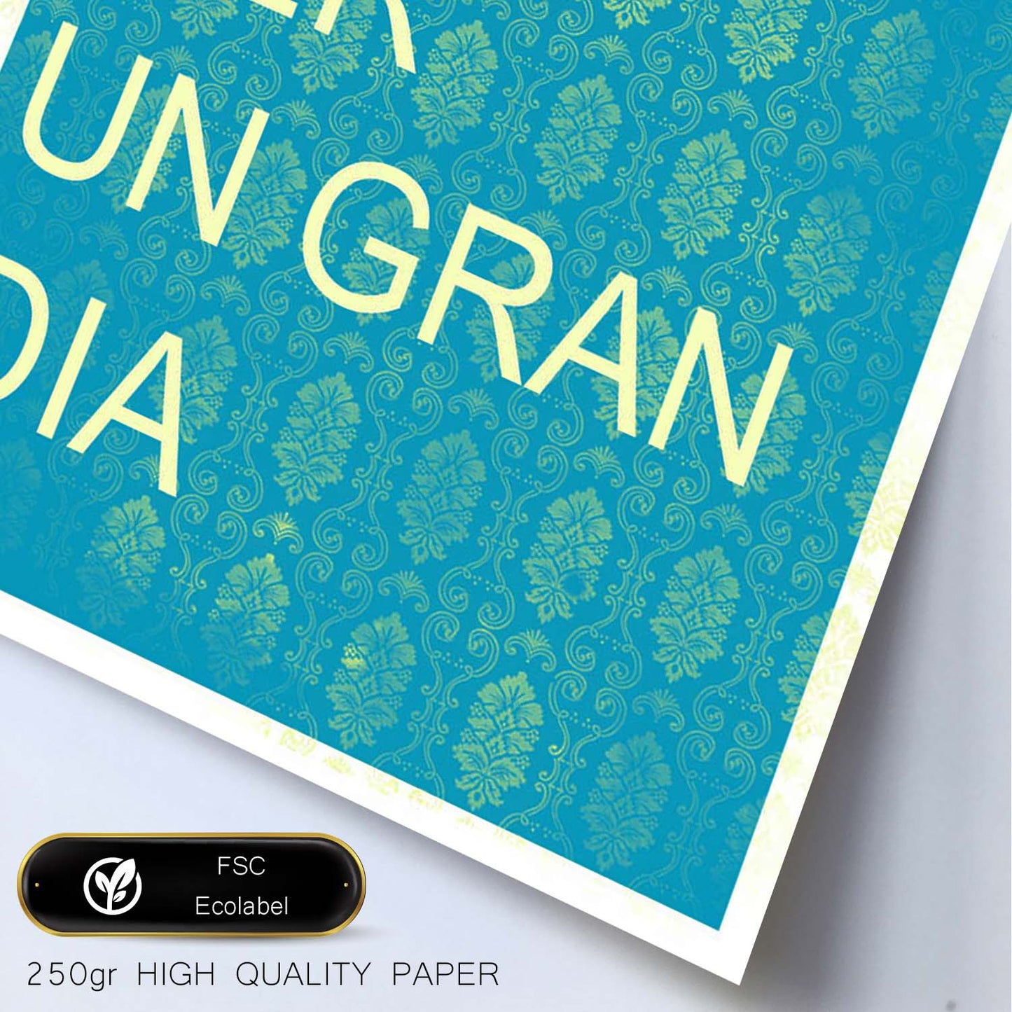 Poster con mensaje feliz. Lámina Hoy va ser un gran día.-Artwork-Nacnic-Nacnic Estudio SL