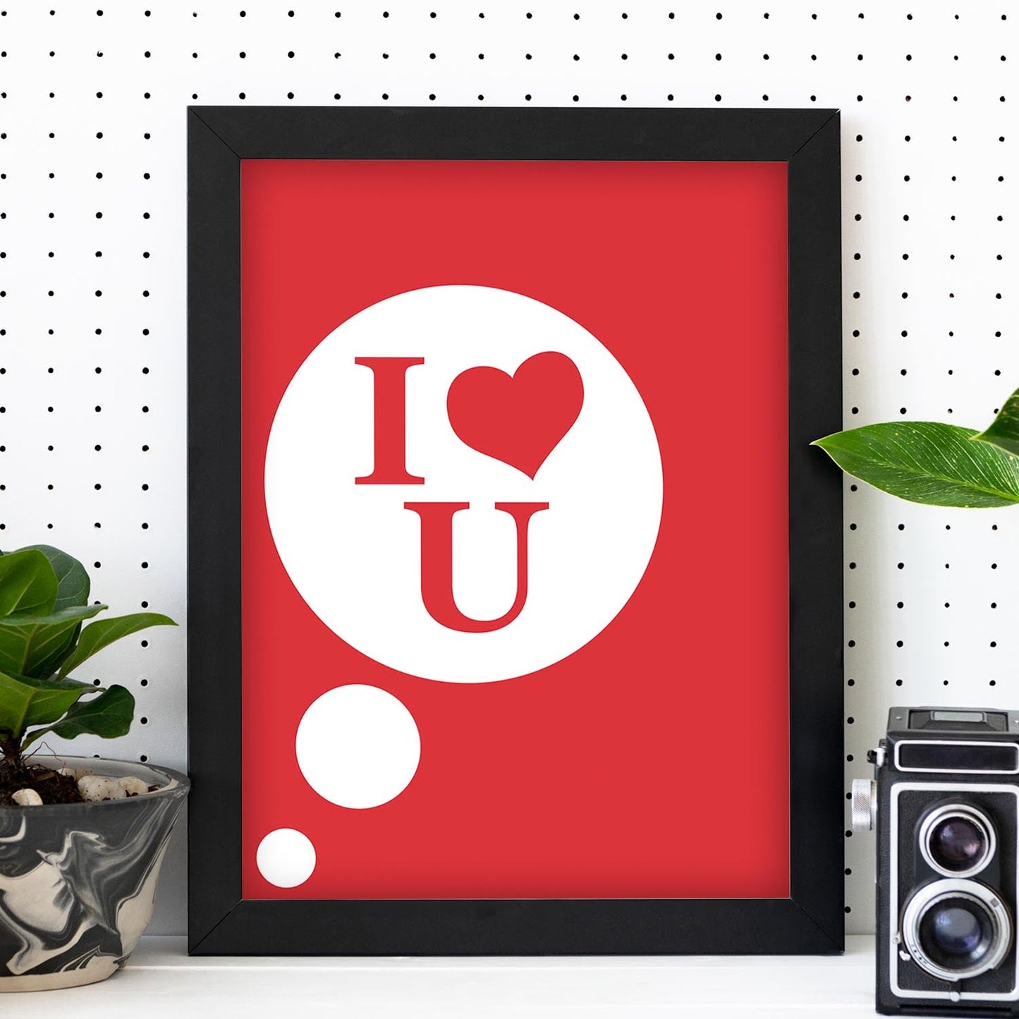 Poster con mensaje feliz. Lámina I love you.-Artwork-Nacnic-Nacnic Estudio SL