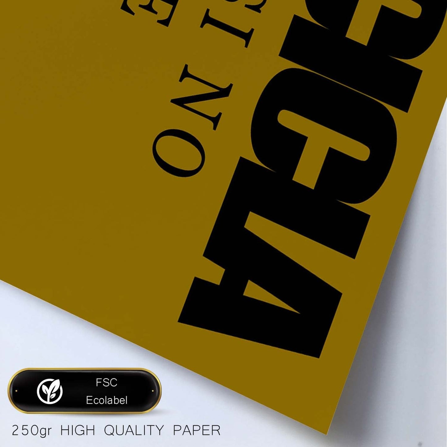 Poster con mensaje feliz. Lámina Recicla como si no hubiese mañana.-Artwork-Nacnic-Nacnic Estudio SL