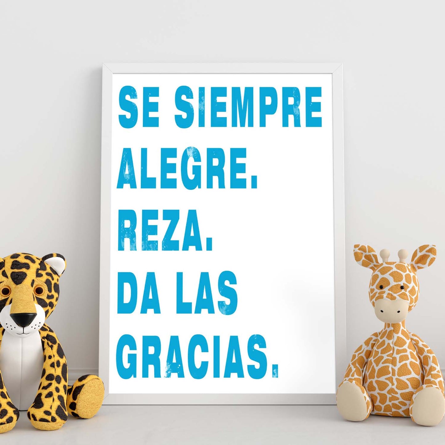 Poster con mensaje feliz. Lámina Se siempre alegre.-Artwork-Nacnic-Nacnic Estudio SL