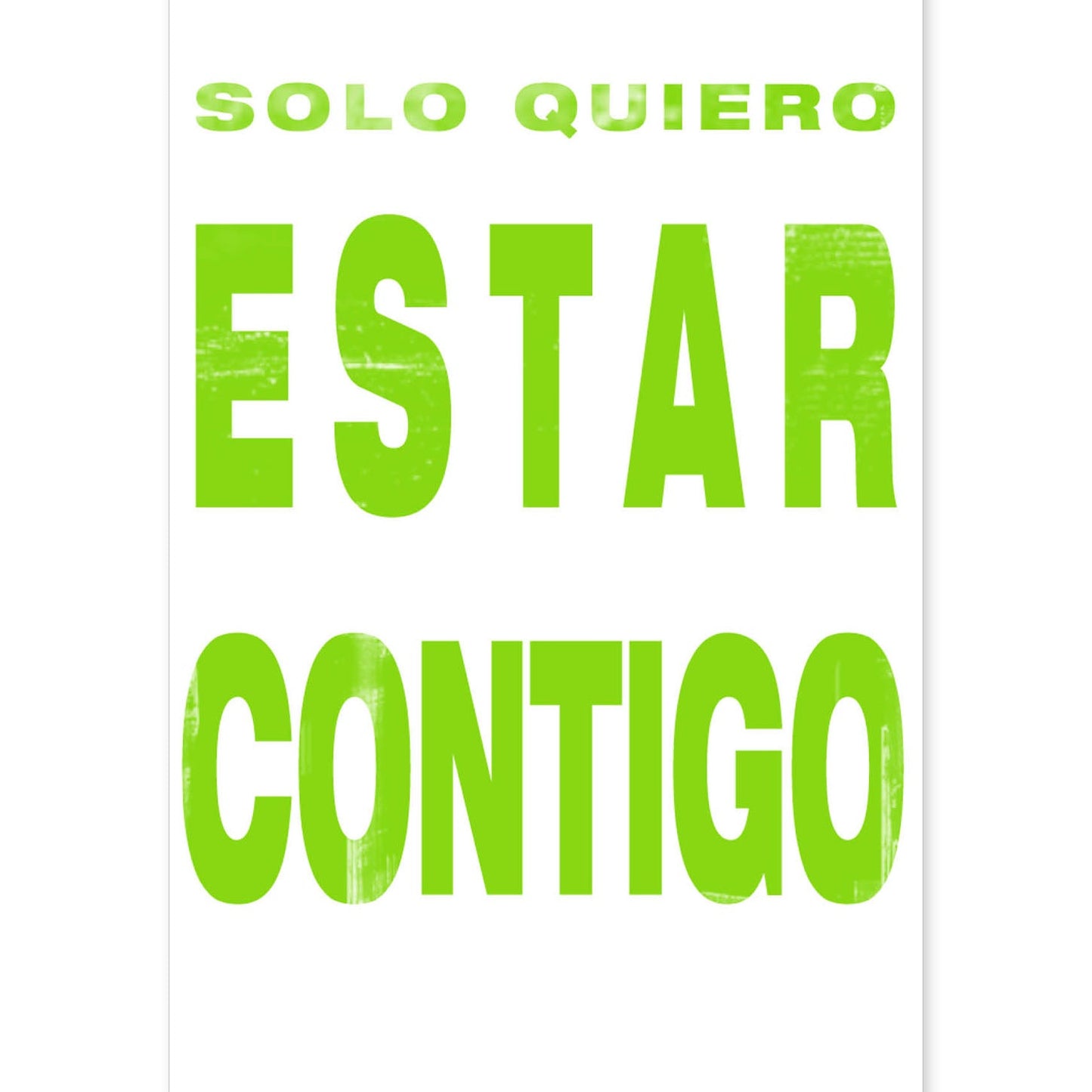 Poster con mensaje feliz. Lámina Sólo quiero estar contigo.-Artwork-Nacnic-A4-Sin marco-Nacnic Estudio SL