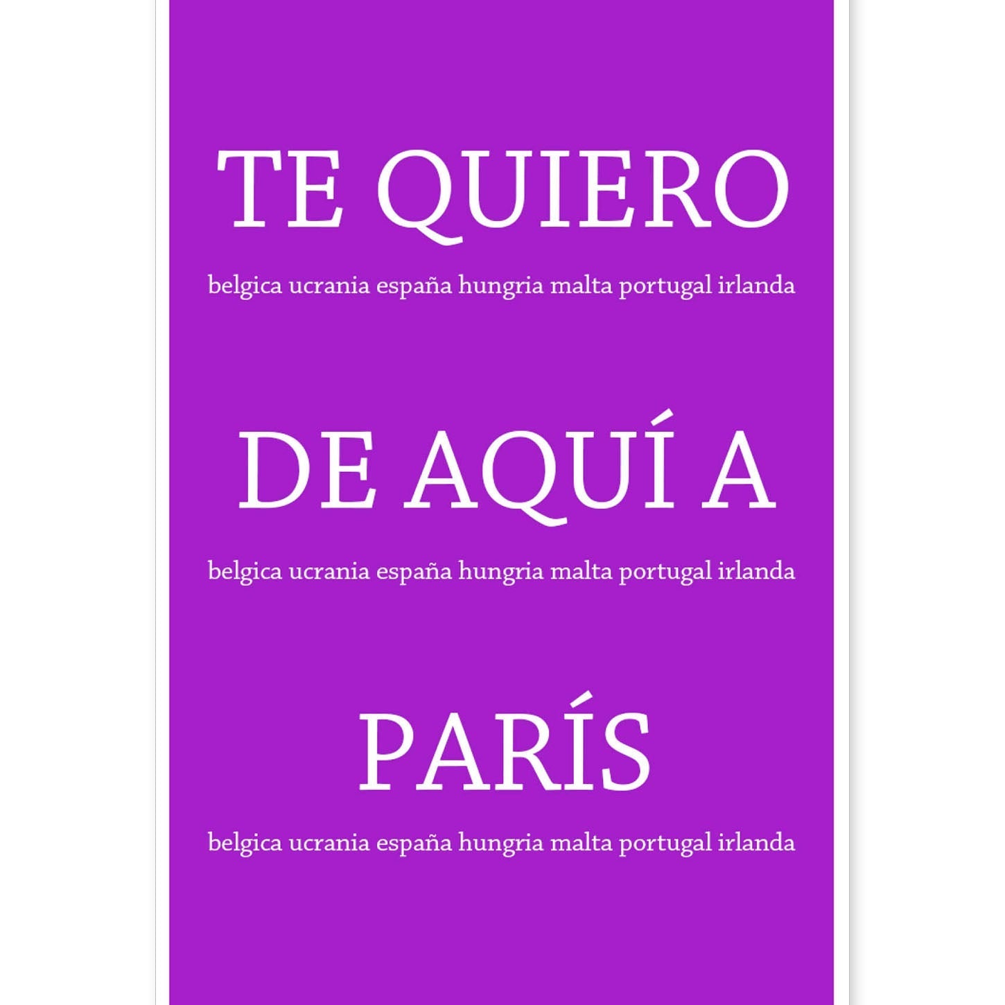 Poster con mensaje feliz. Lámina Te quiero de aquí a parís.-Artwork-Nacnic-A4-Sin marco-Nacnic Estudio SL