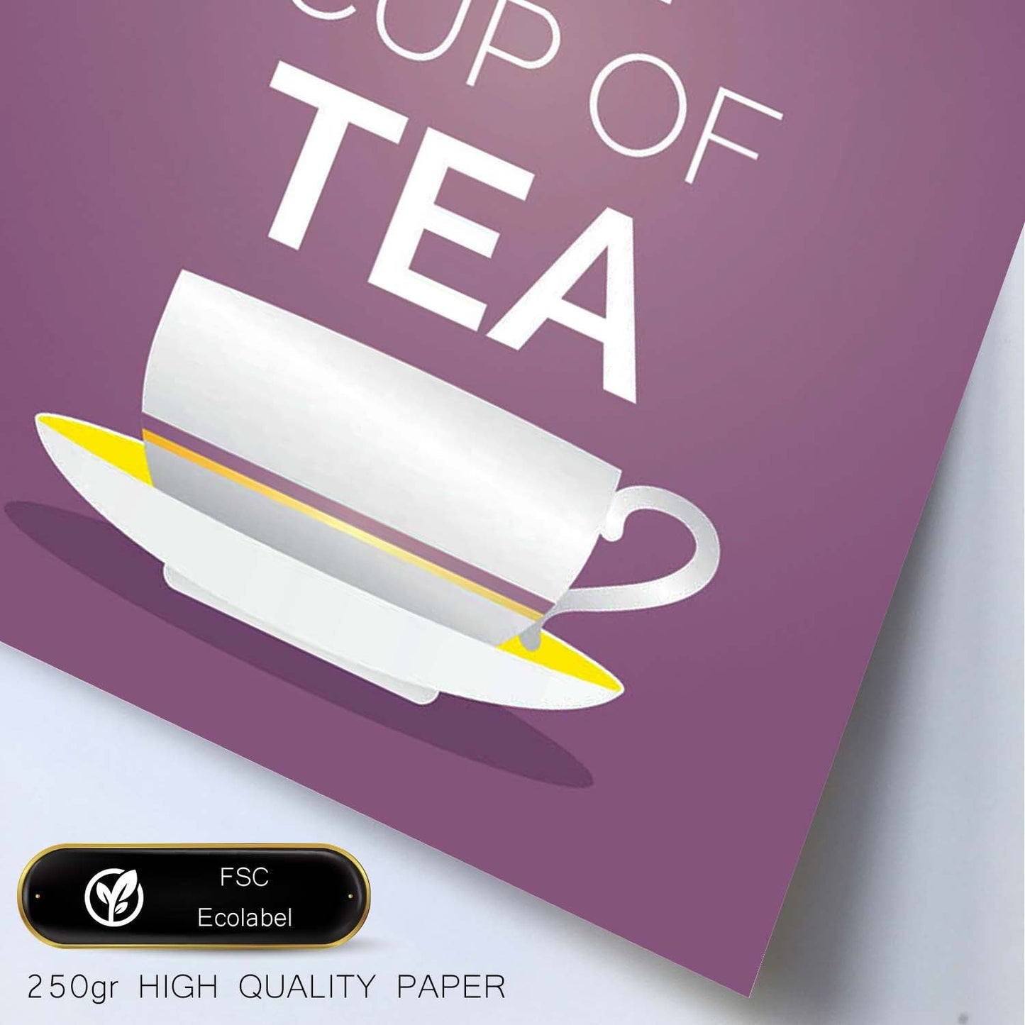 Poster con mensaje feliz. Lámina You are my cup of tea.-Artwork-Nacnic-Nacnic Estudio SL