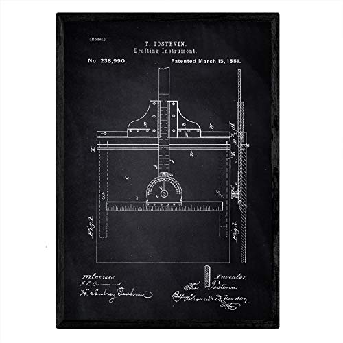 Poster con patente de Calibrador. Lámina con diseño de patente antigua-Artwork-Nacnic-Nacnic Estudio SL