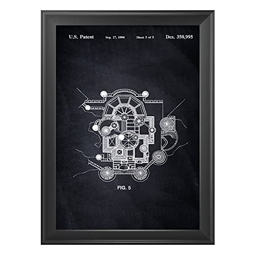 Poster con patente de Planta del castillo Disney. Lámina con diseño de patente antigua-Artwork-Nacnic-Nacnic Estudio SL