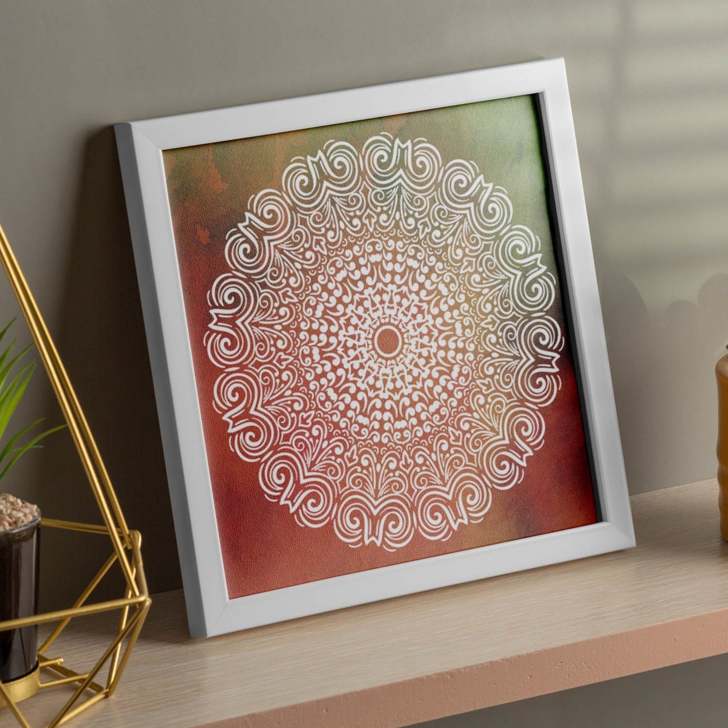 Poster cuadrado con dibujos de mandalas. Lámina mandala de la creatividad, ilustrada con mandalas coloridos y complejos.-Artwork-Nacnic-Nacnic Estudio SL