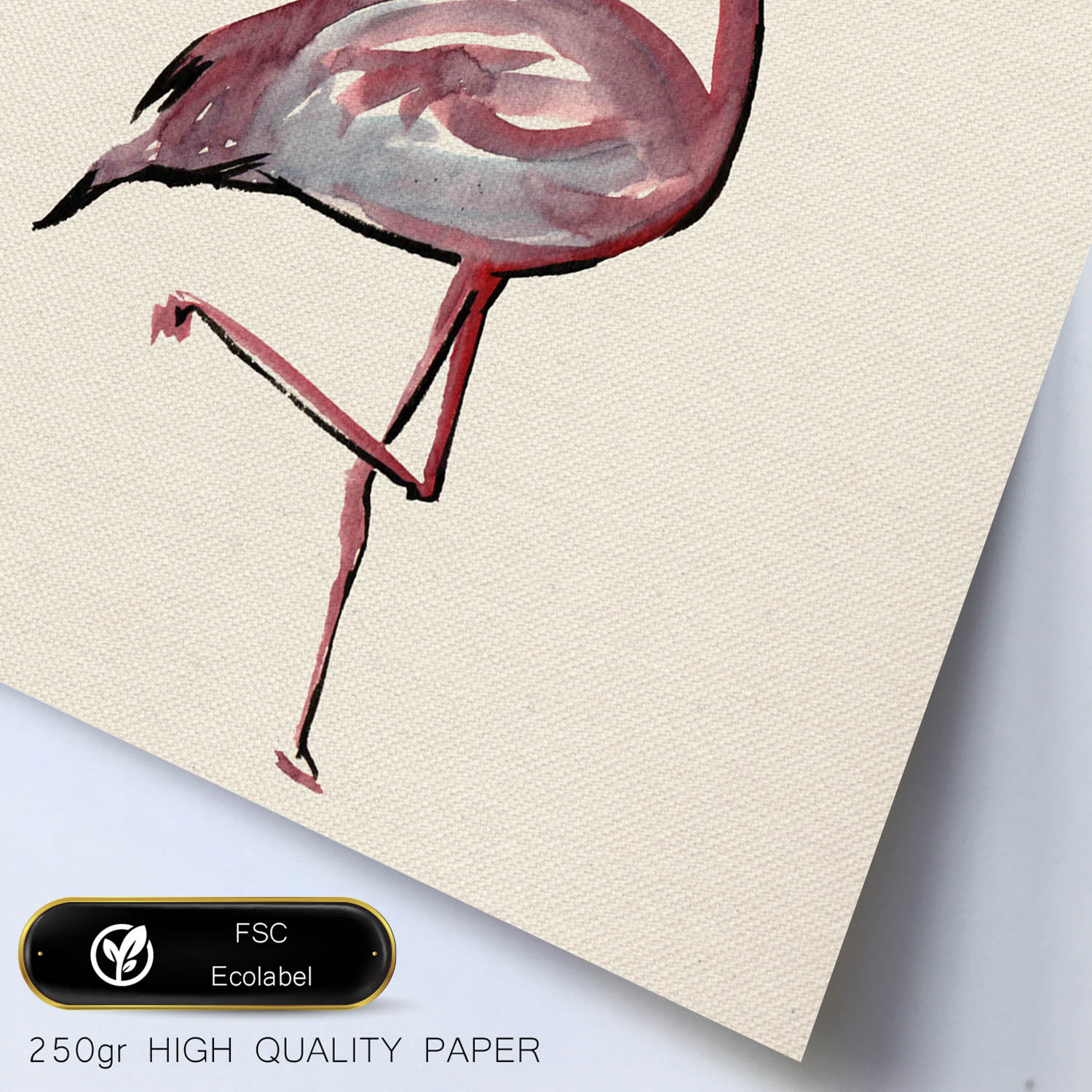 Poster cuadrado con dibujos de pájaros. Lámina Baila conmigo, ilustrada con dibujos de pajaros y periquitos.-Artwork-Nacnic-Nacnic Estudio SL