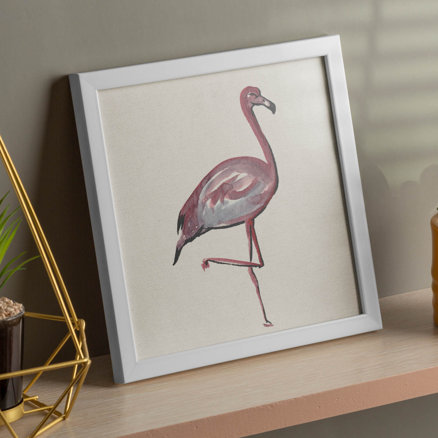 Poster cuadrado con dibujos de pájaros. Lámina Baila conmigo, ilustrada con dibujos de pajaros y periquitos.-Artwork-Nacnic-Nacnic Estudio SL