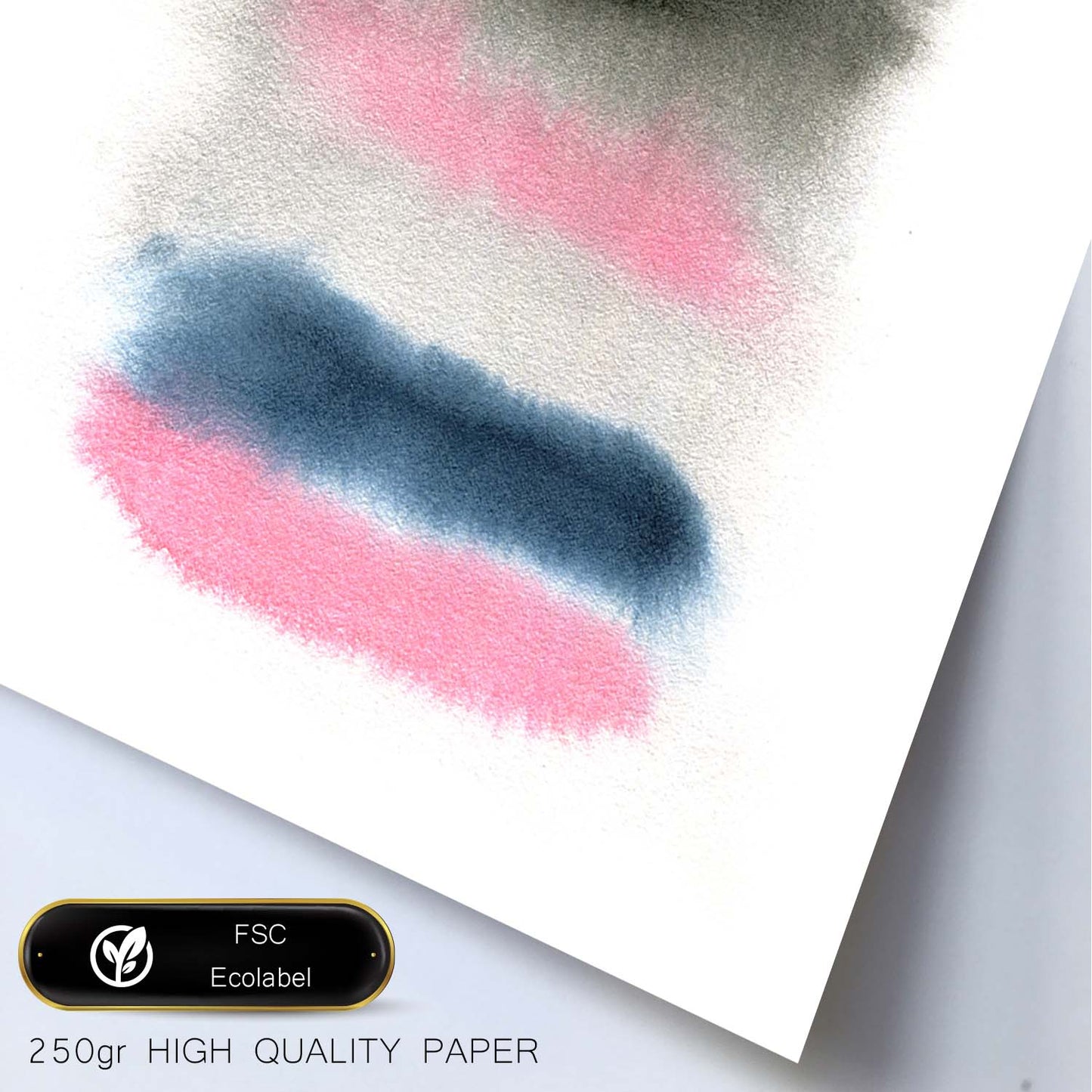 Poster de Abstracto rosa negro. Lámina colorida con diseño nórdico.-Artwork-Nacnic-Nacnic Estudio SL