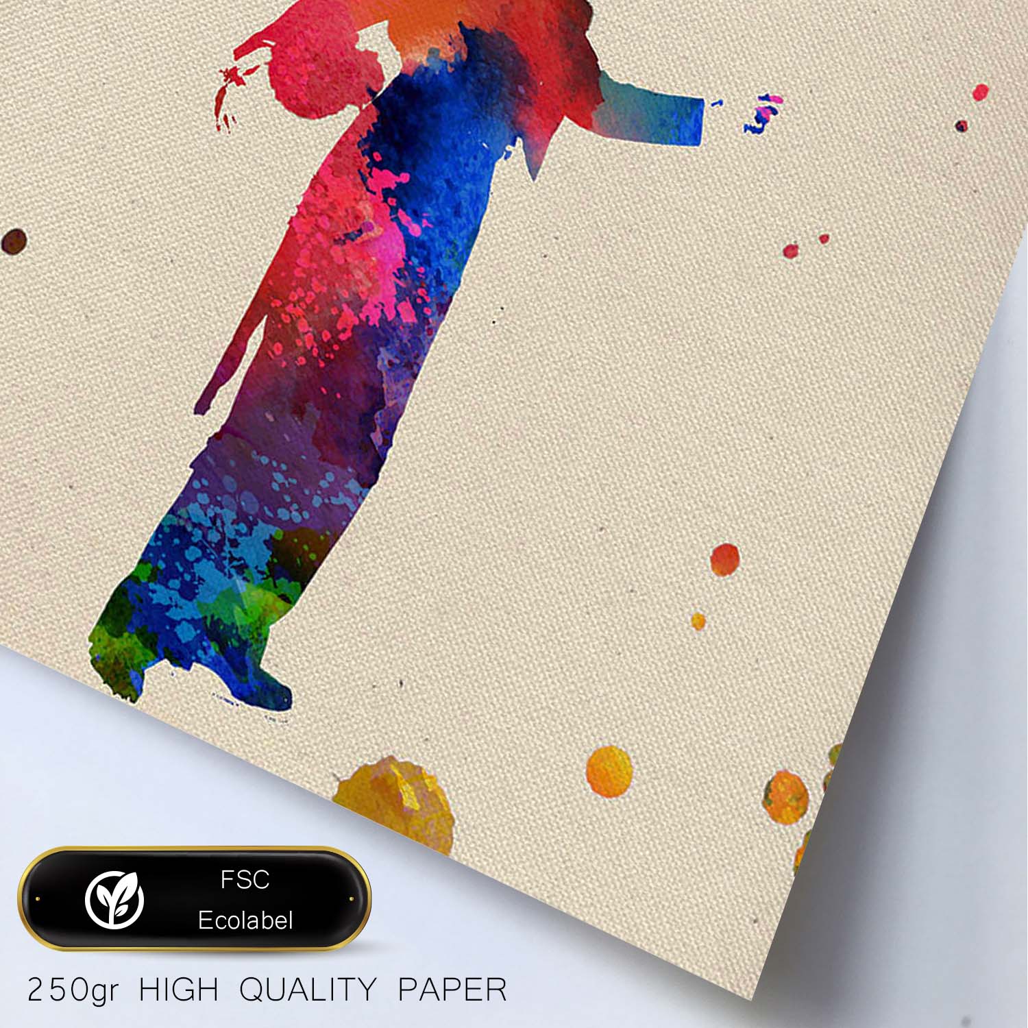 Poster de Acrobata con diseño acuarela. Mix de láminas con estilo acuarela-Artwork-Nacnic-Nacnic Estudio SL