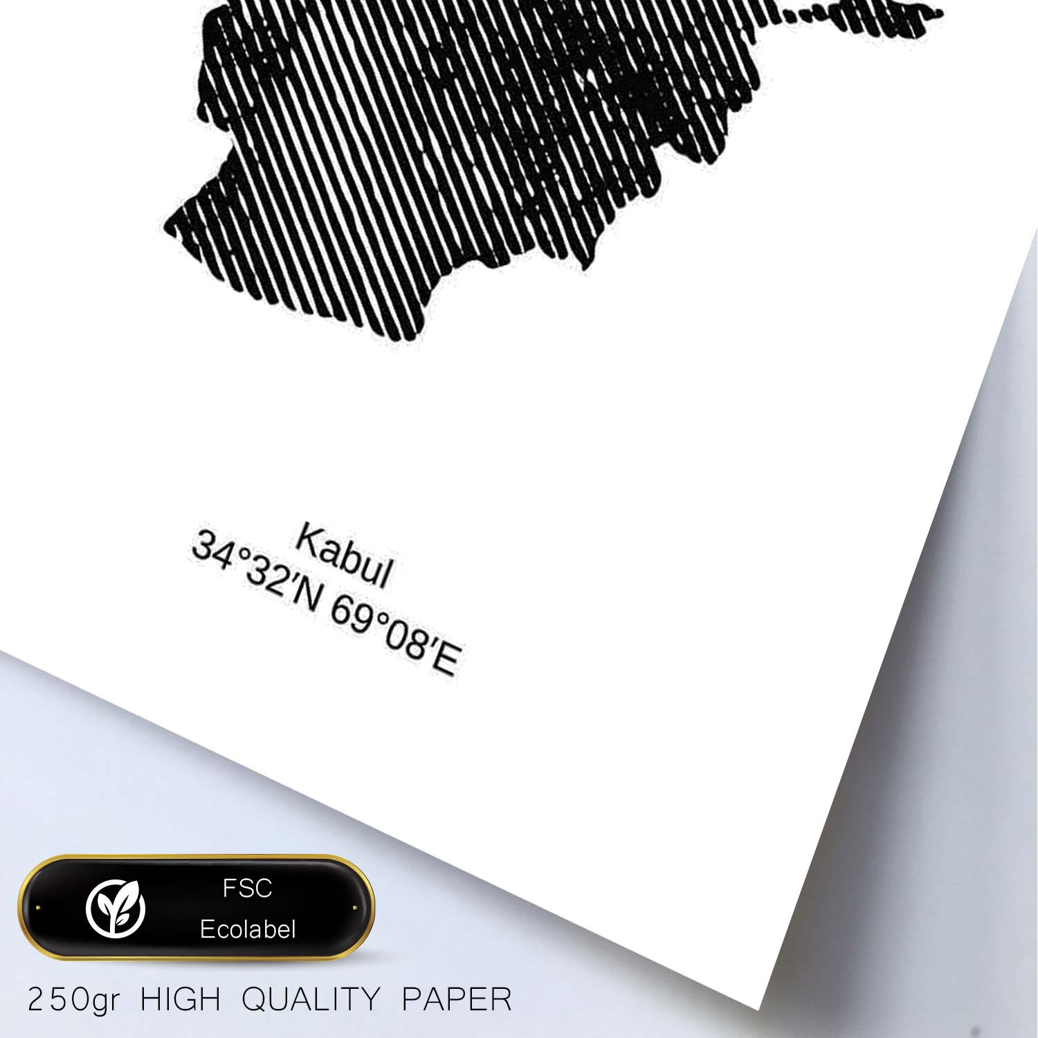 Poster de Afganistán. Láminas de paises y continentes del mundo.-Artwork-Nacnic-Nacnic Estudio SL