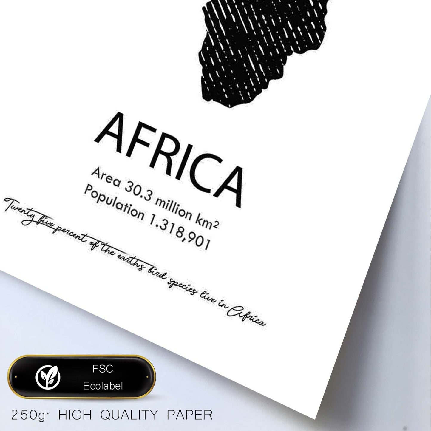 Poster de Africa. Láminas de paises y continentes del mundo.-Artwork-Nacnic-Nacnic Estudio SL