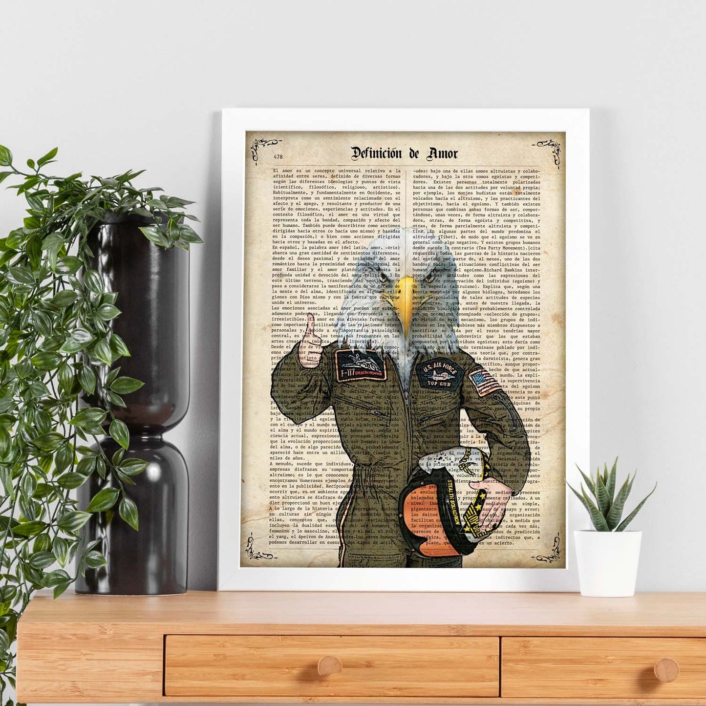 Poster de Aguila piloto. Láminas de animales con definiciones. Regalo para los amantes de los animales.-Artwork-Nacnic-Nacnic Estudio SL