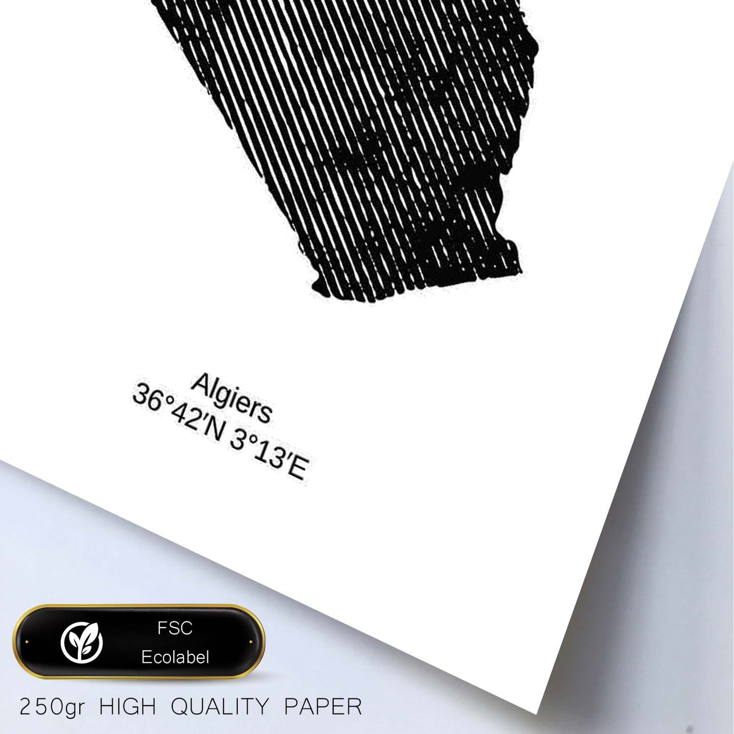 Poster de Algeria. Láminas de paises y continentes del mundo.-Artwork-Nacnic-Nacnic Estudio SL