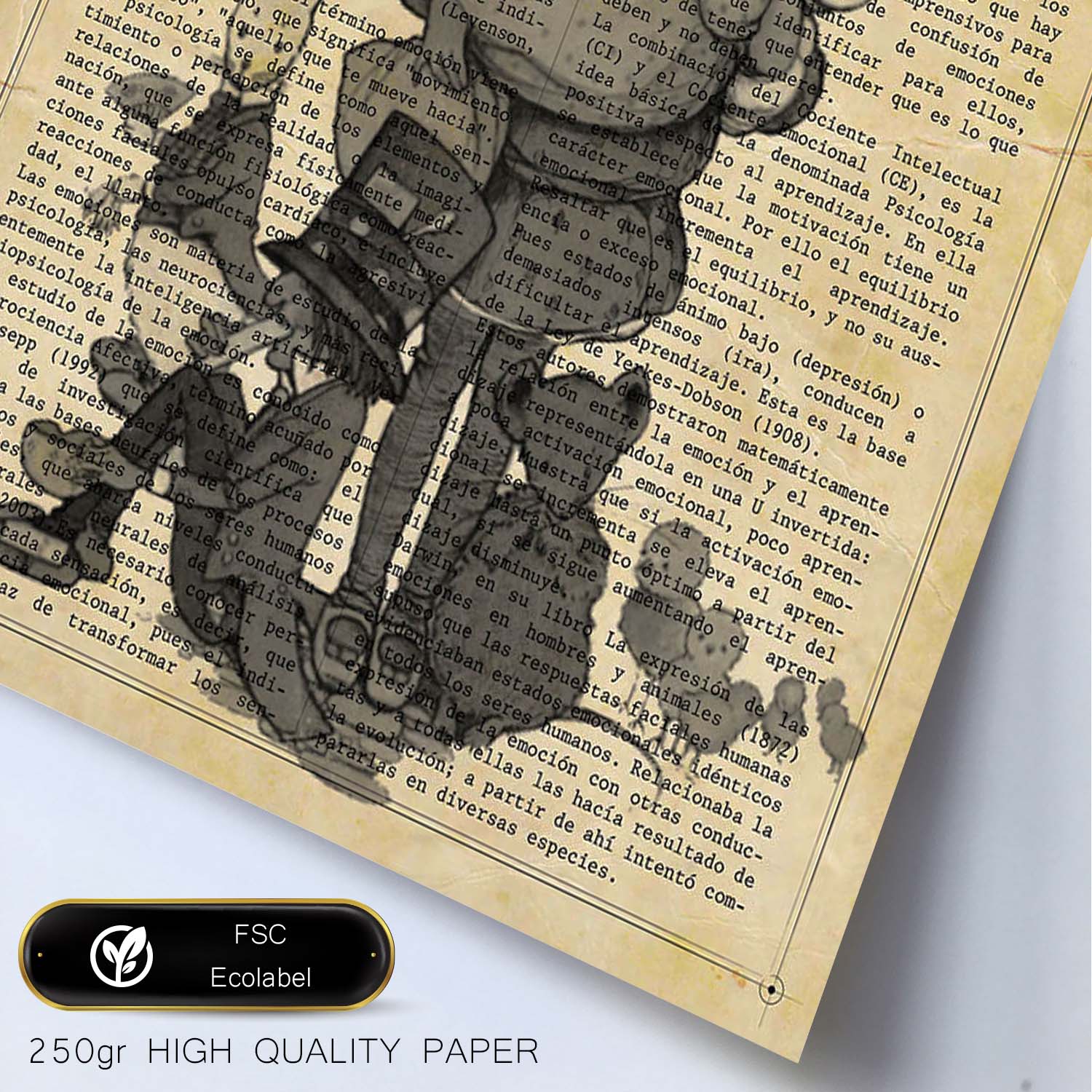 Poster de Alicia y sus amigos. Láminas de Alicia en el Pais de las Maravillas.-Artwork-Nacnic-Nacnic Estudio SL