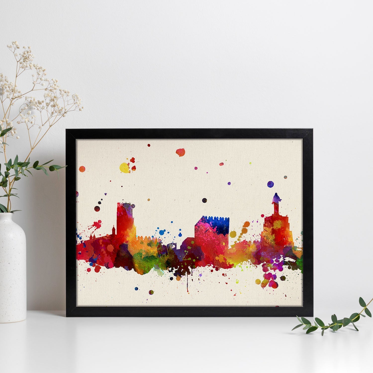 Poster de Almería. Láminas e ilustraciones de ciudades, comunidades, y mapas de España.-Artwork-Nacnic-Nacnic Estudio SL