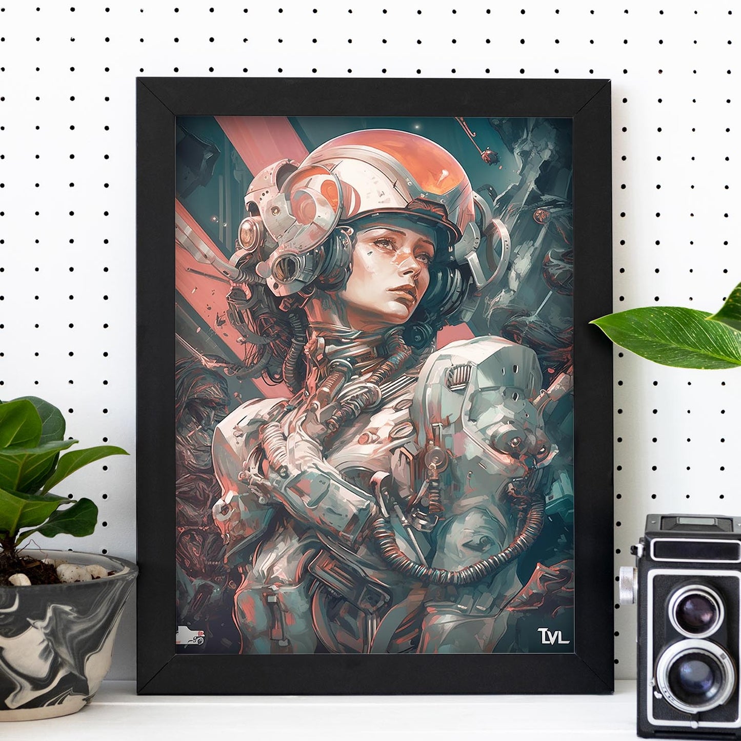 Póster de "Amor" en Estilo Surreal Cyb