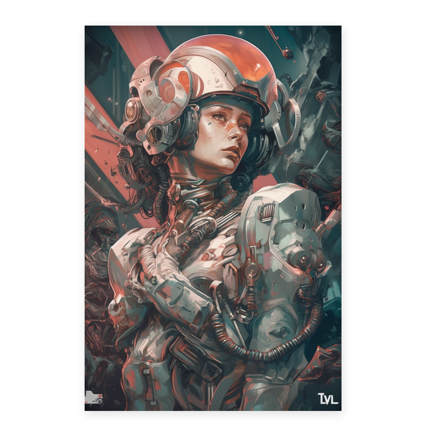 Póster de "Amor" en Estilo Surreal Cyb