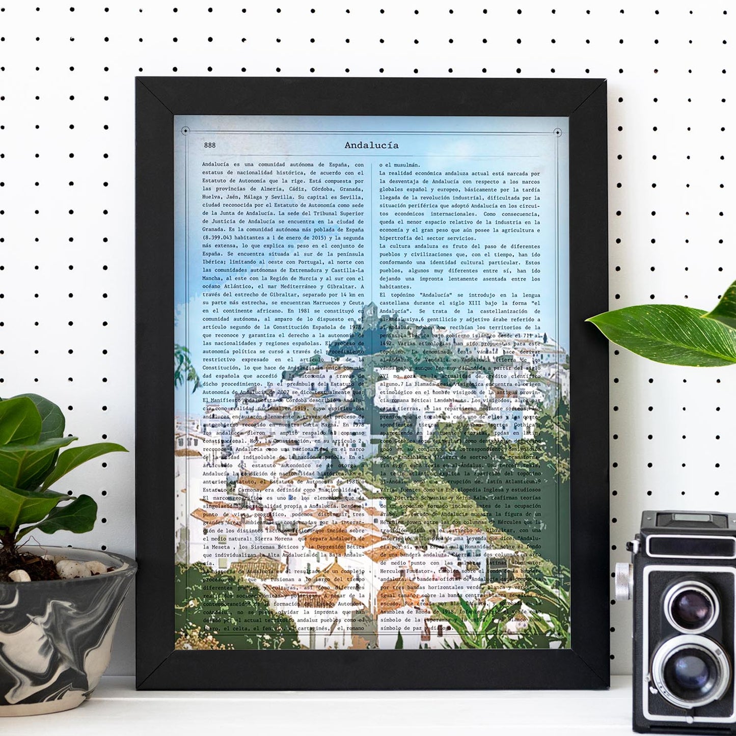 Poster de Andalucia. Láminas de comunidades autónomas de España.-Artwork-Nacnic-Nacnic Estudio SL