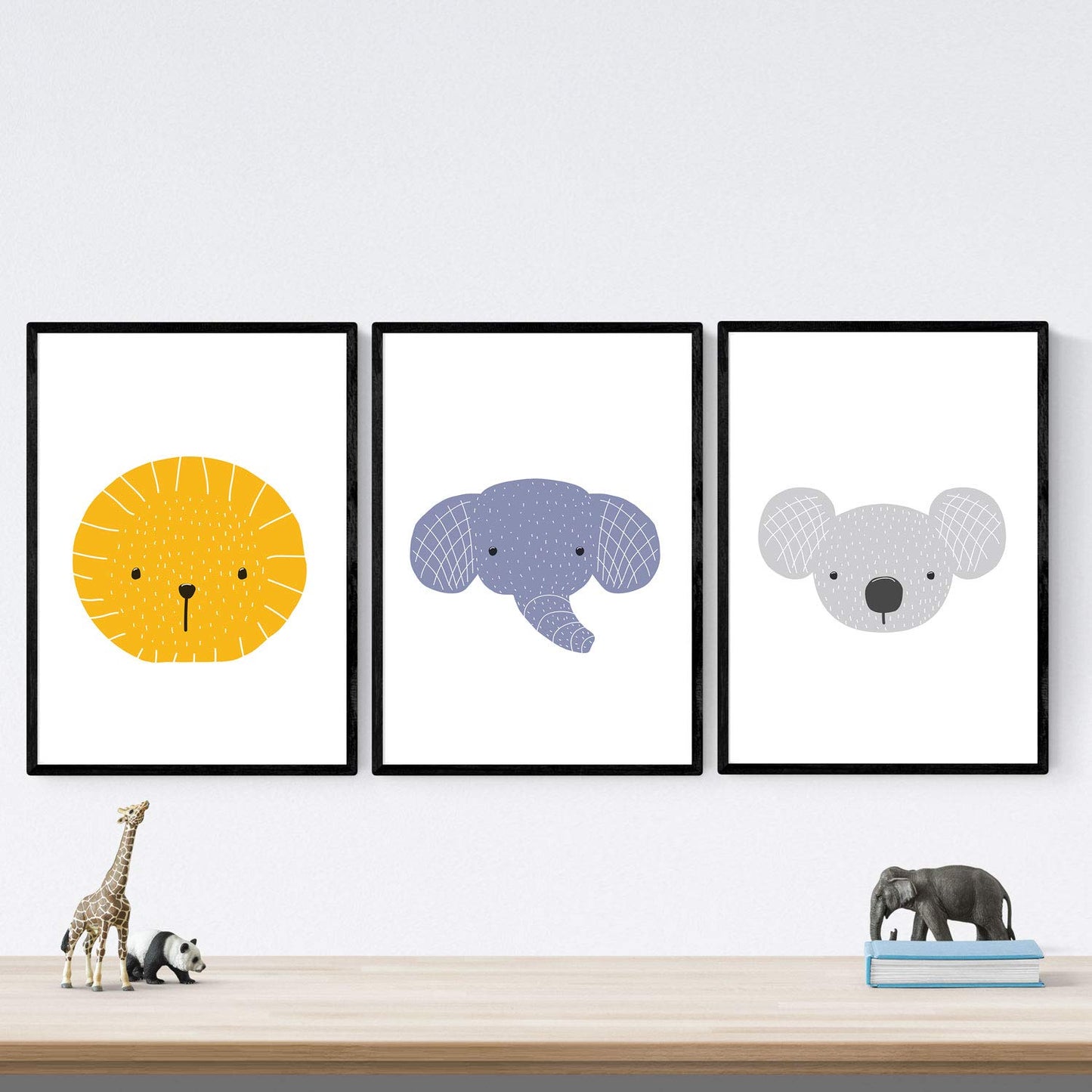 Poster de Animales dulces. Lámina de animales para niños.-Artwork-Nacnic-Nacnic Estudio SL