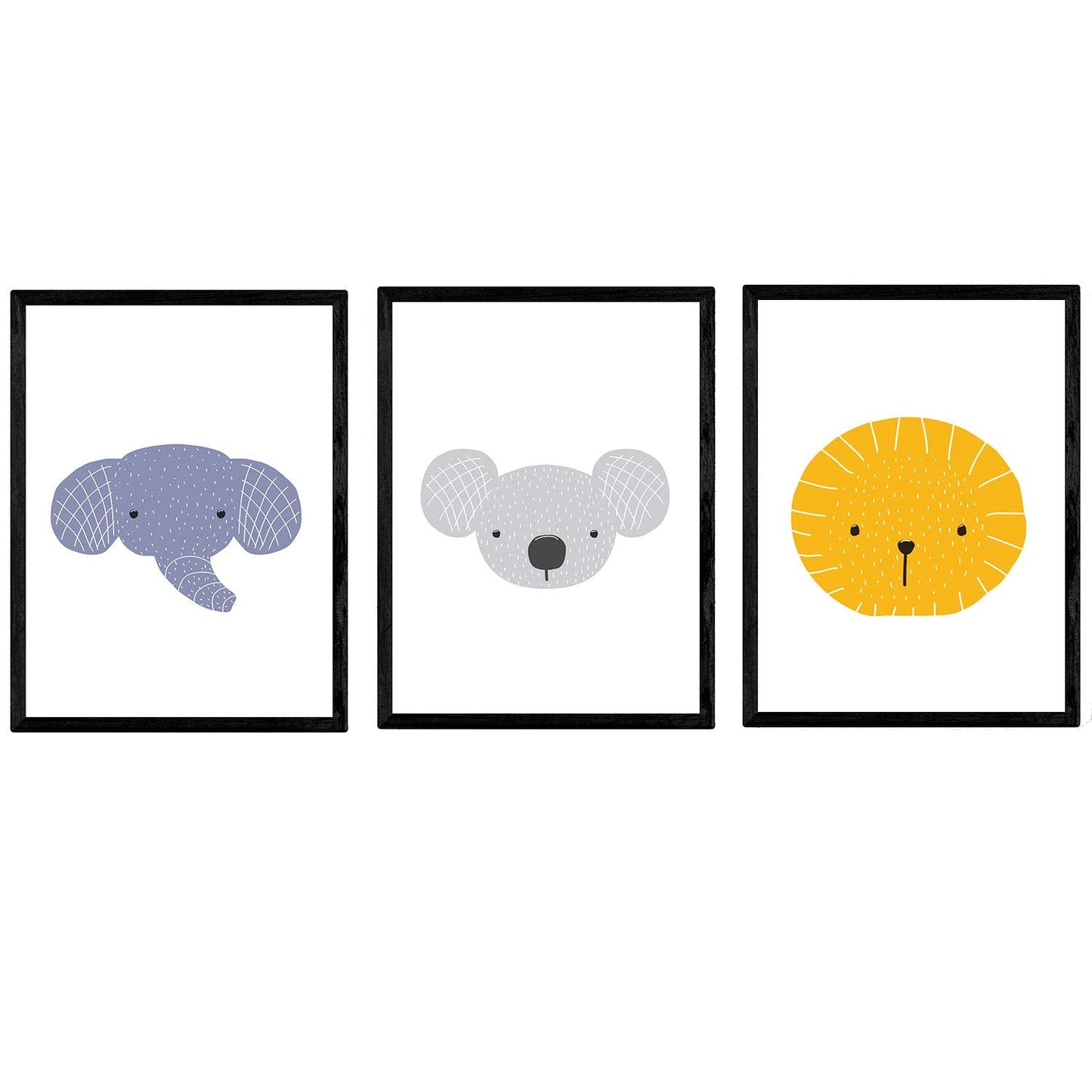 Poster de Animales dulces. Lámina de animales para niños.-Artwork-Nacnic-Nacnic Estudio SL