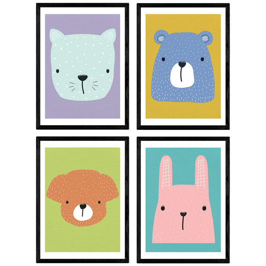 Poster de Animales infantiles. Lámina de animales para niños.-Artwork-Nacnic-Nacnic Estudio SL