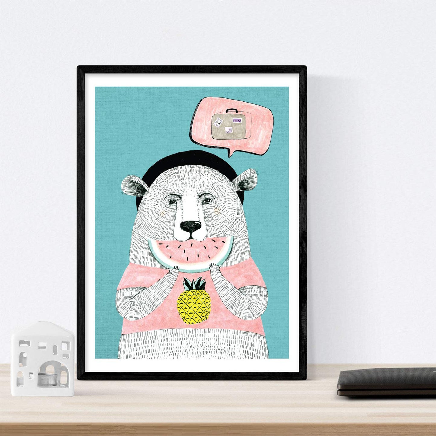 Poster de Animales modernos color. Lámina de animales con diseño nordico.-Artwork-Nacnic-Nacnic Estudio SL