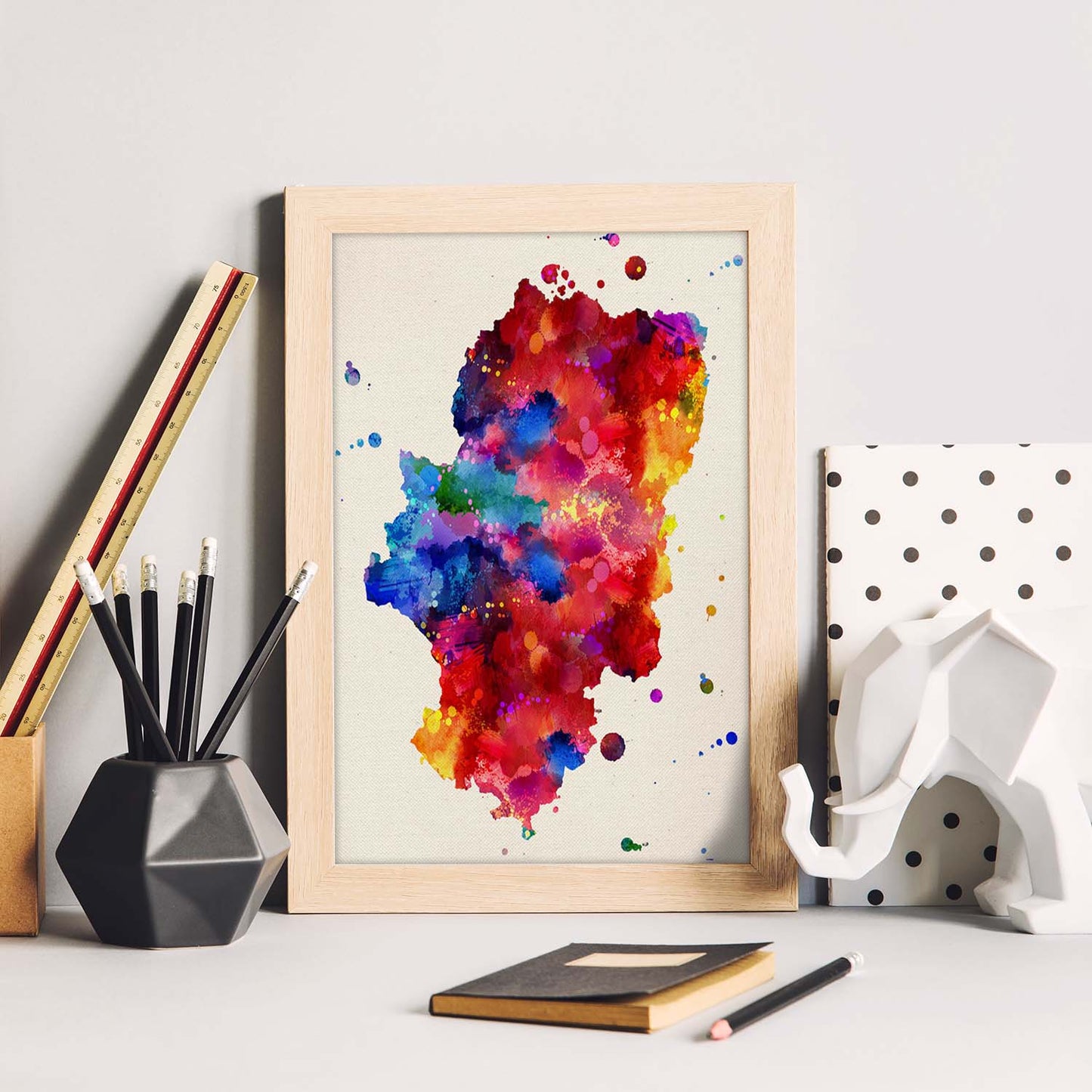 Poster de Aragon. Láminas e ilustraciones de ciudades, comunidades, y mapas de España.-Artwork-Nacnic-Nacnic Estudio SL