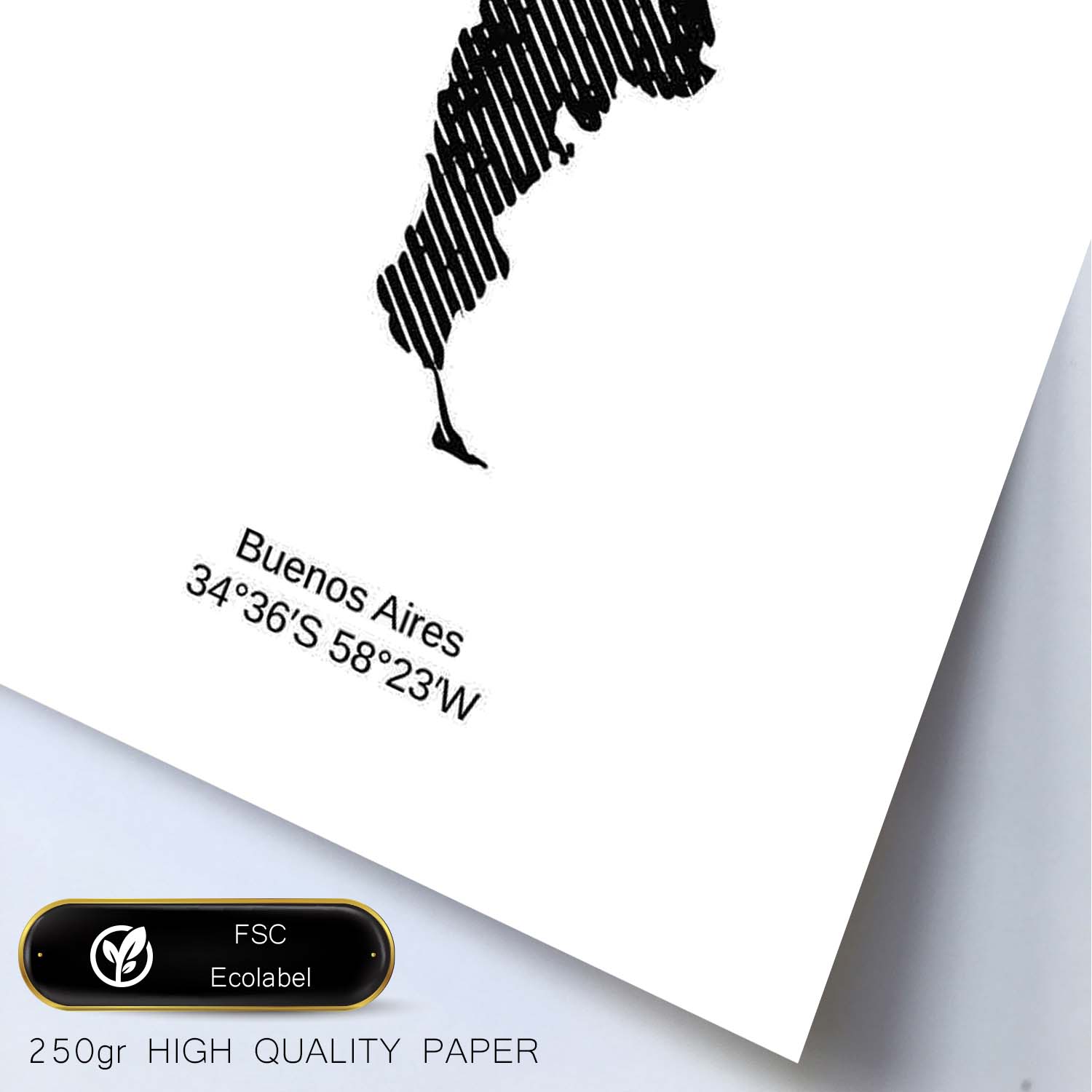 Poster de Argentina. Láminas de paises y continentes del mundo.-Artwork-Nacnic-Nacnic Estudio SL