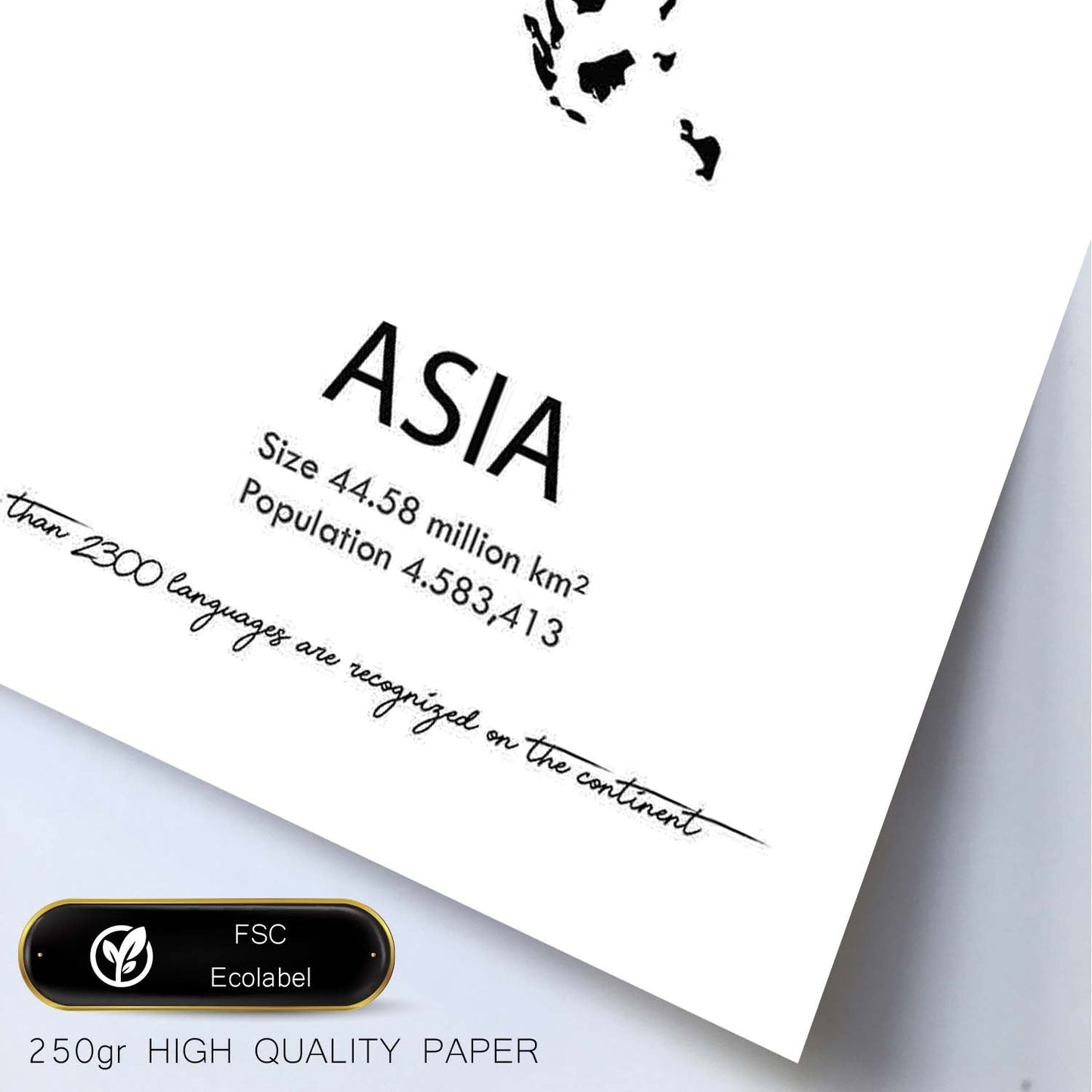Poster de Asia. Láminas de paises y continentes del mundo.-Artwork-Nacnic-Nacnic Estudio SL