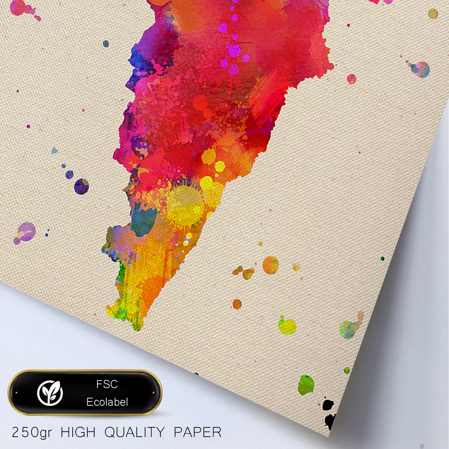 Poster de Asturias2. Láminas e ilustraciones de ciudades, comunidades, y mapas de España.-Artwork-Nacnic-Nacnic Estudio SL